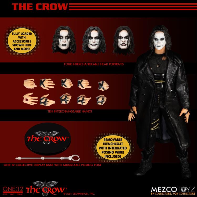 The Crow One:12 Collective Eric Draven Mezco Toys