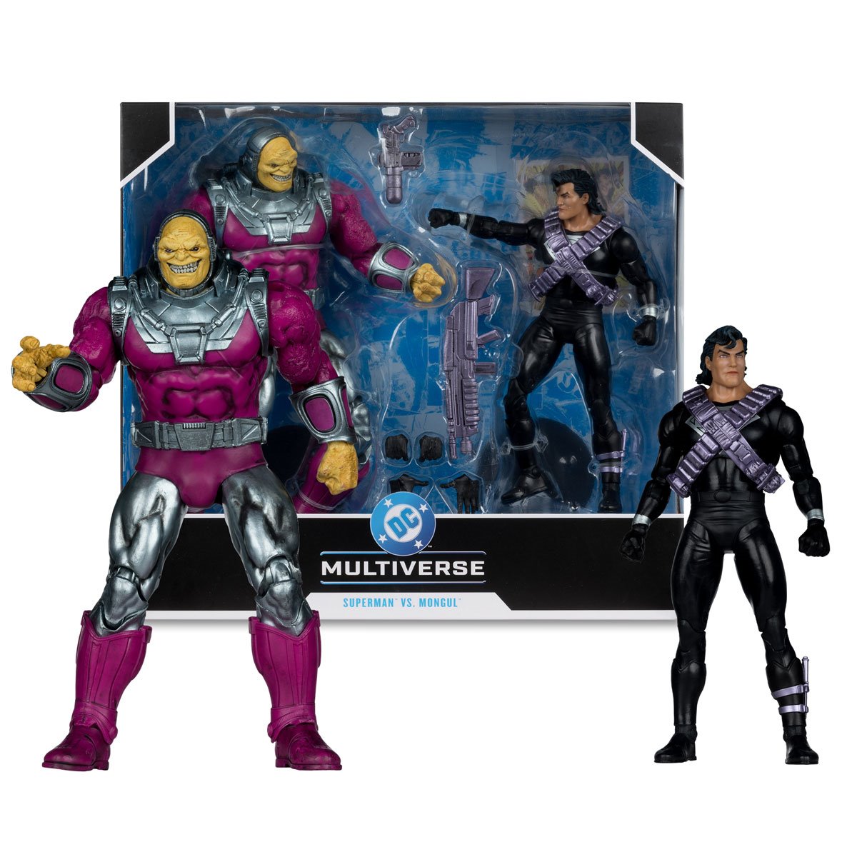 PREVENTA DC Multiverse Superman vs Mongul (The Return of Superman) Two-Pack McFarlane (Primer pago/anticipo)