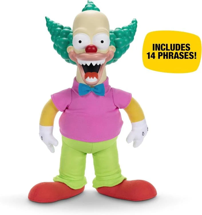 The Simpsons Krusty the Clown Talking Plush Doll Jakks