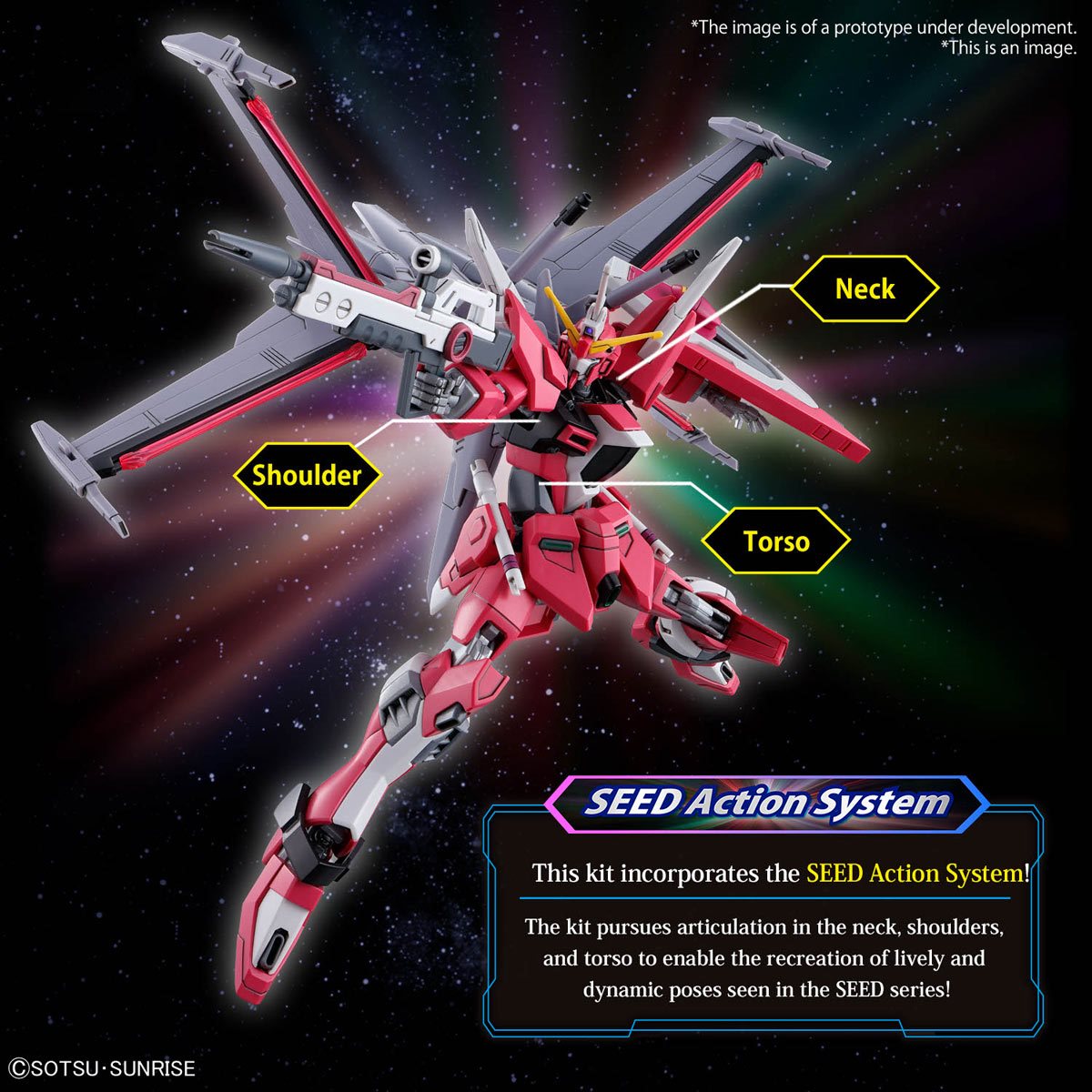 Mobile Suit Gundam Seed Freedom Infinite Justice Gundam Type II High Grade 1:144 Scale Model Kit Bandai