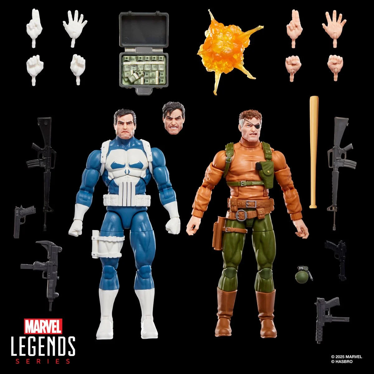 PREVENTA Marvel Legends Gamerverse The Punisher and Nick Fury Two-Pack Hasbro (Primer pago/anticipo)