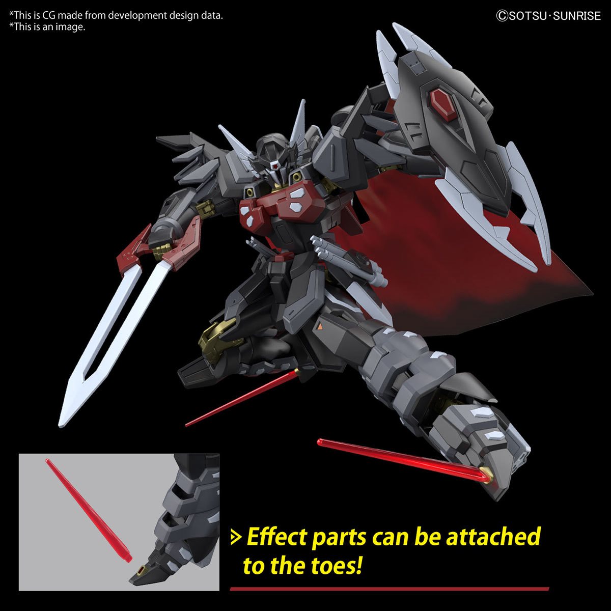 PREVENTA HGCE 1/144 245 Black Knight Squad Shi-ve.A Gundam Model Kit Bandai (Primer pago/anticipo)