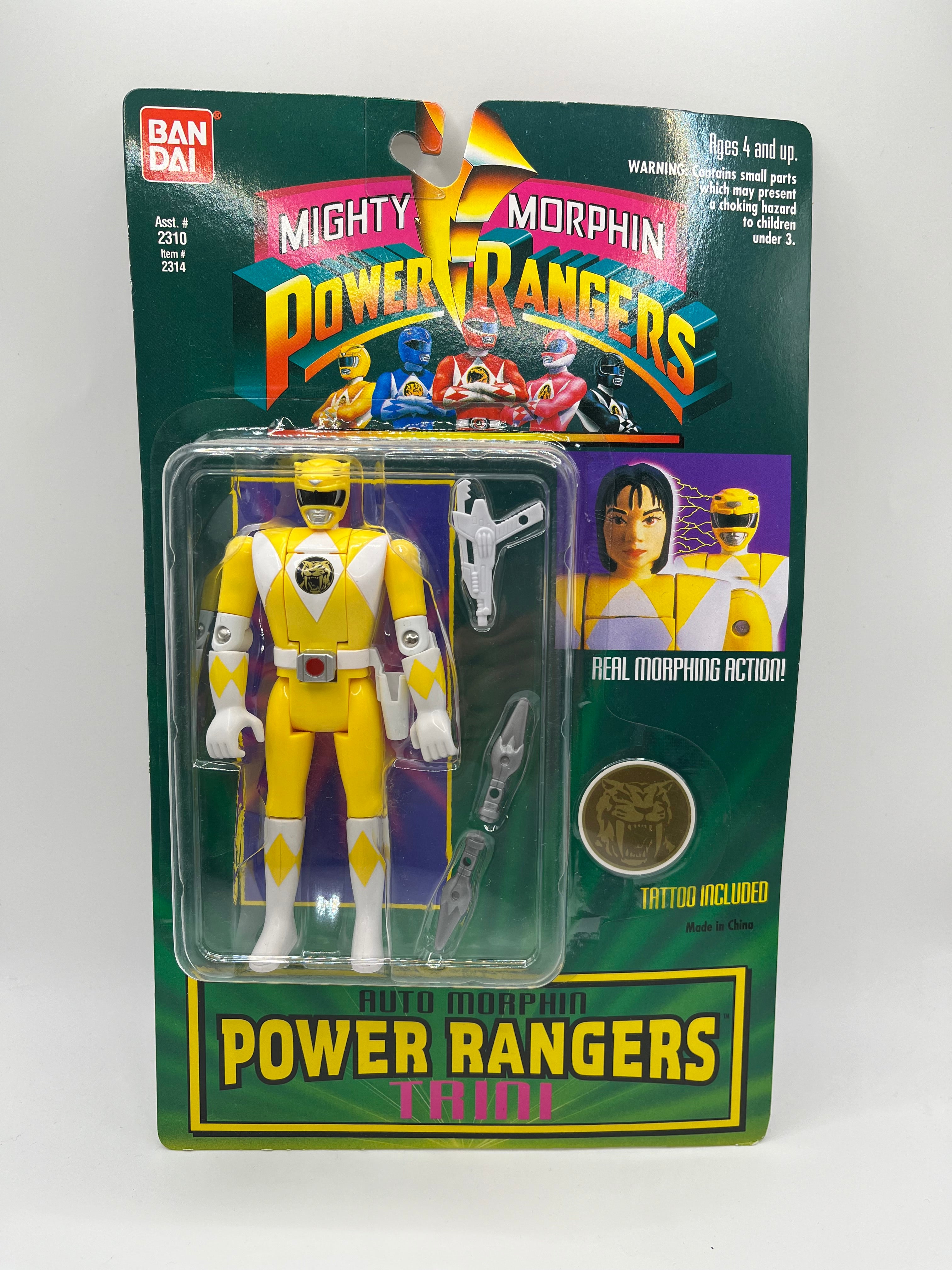 Auto Morphin Power Rangers: Trini (Amarilla) Bandai
