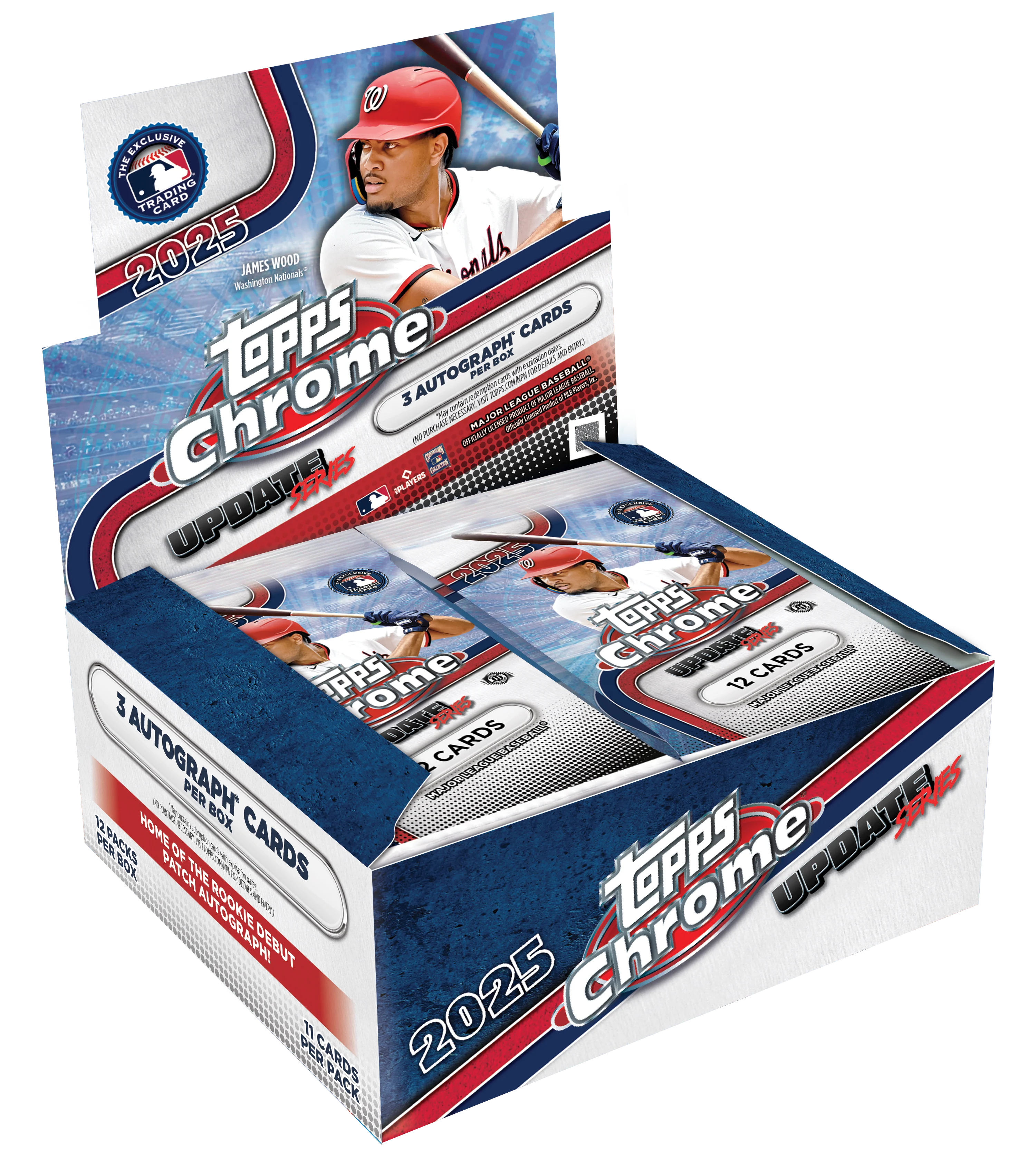 2025 Topps Chrome Baseball Update Series Hobby Jumbo Box