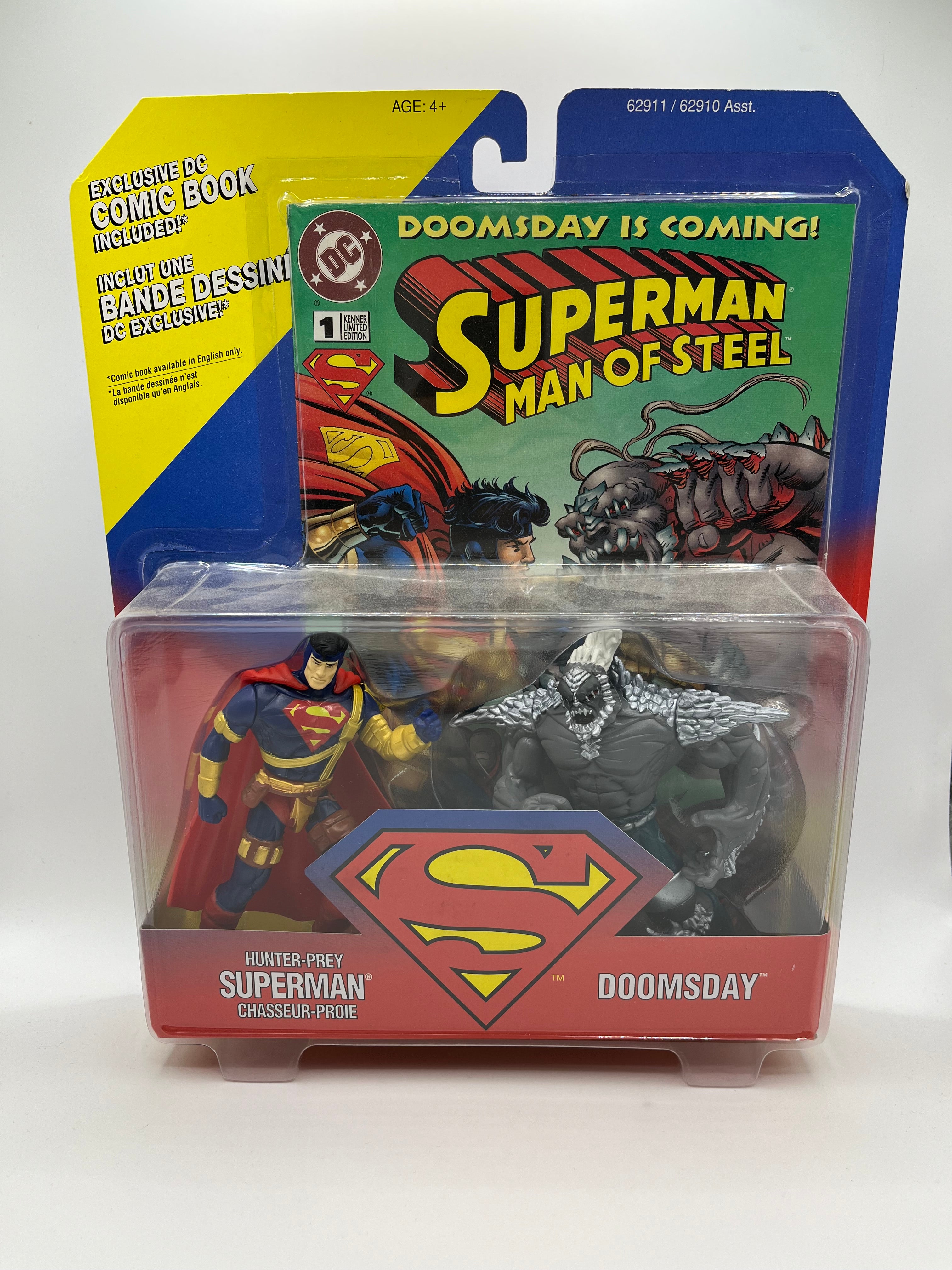 Superman vs Doomsday Man of Steel (Comic Pack) Kenner