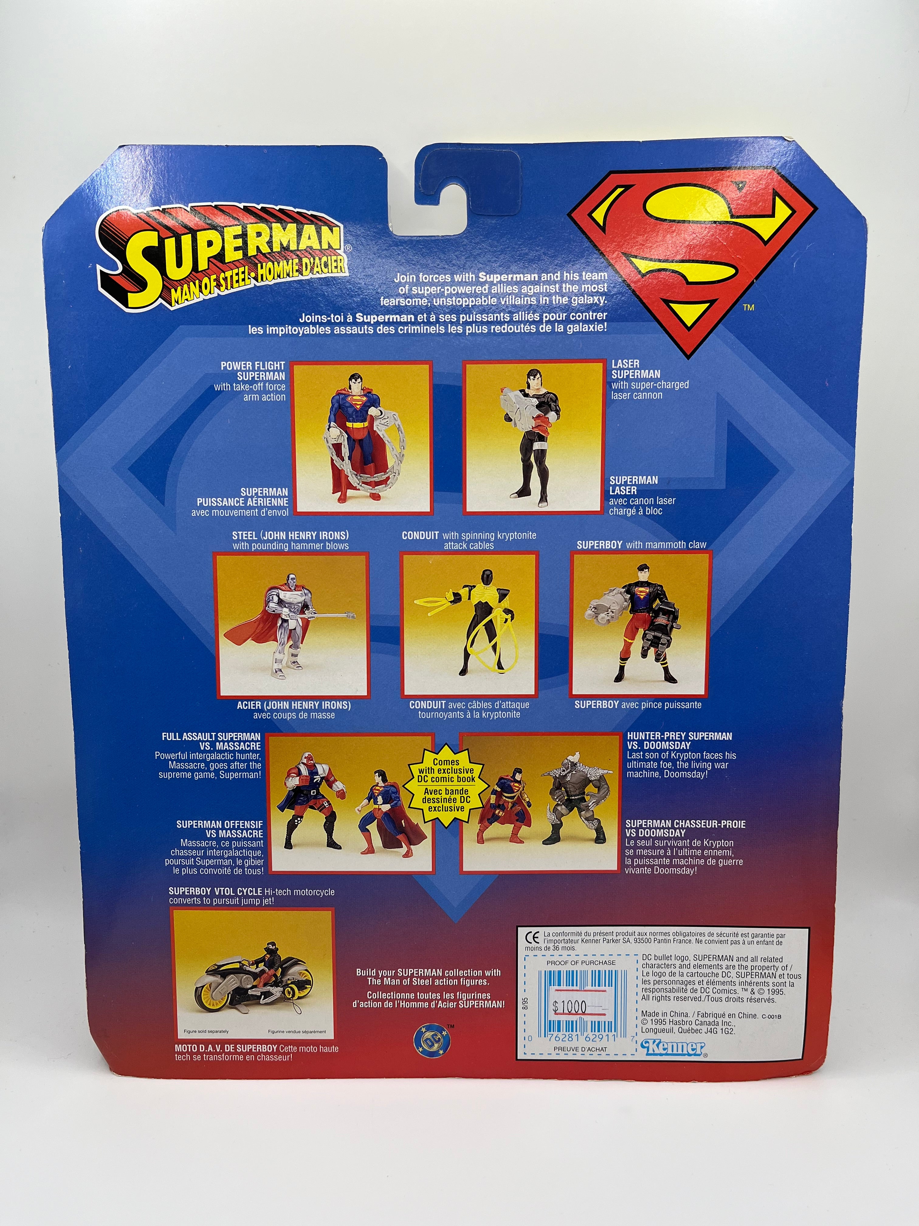 Superman vs Doomsday Man of Steel (Comic Pack) Kenner