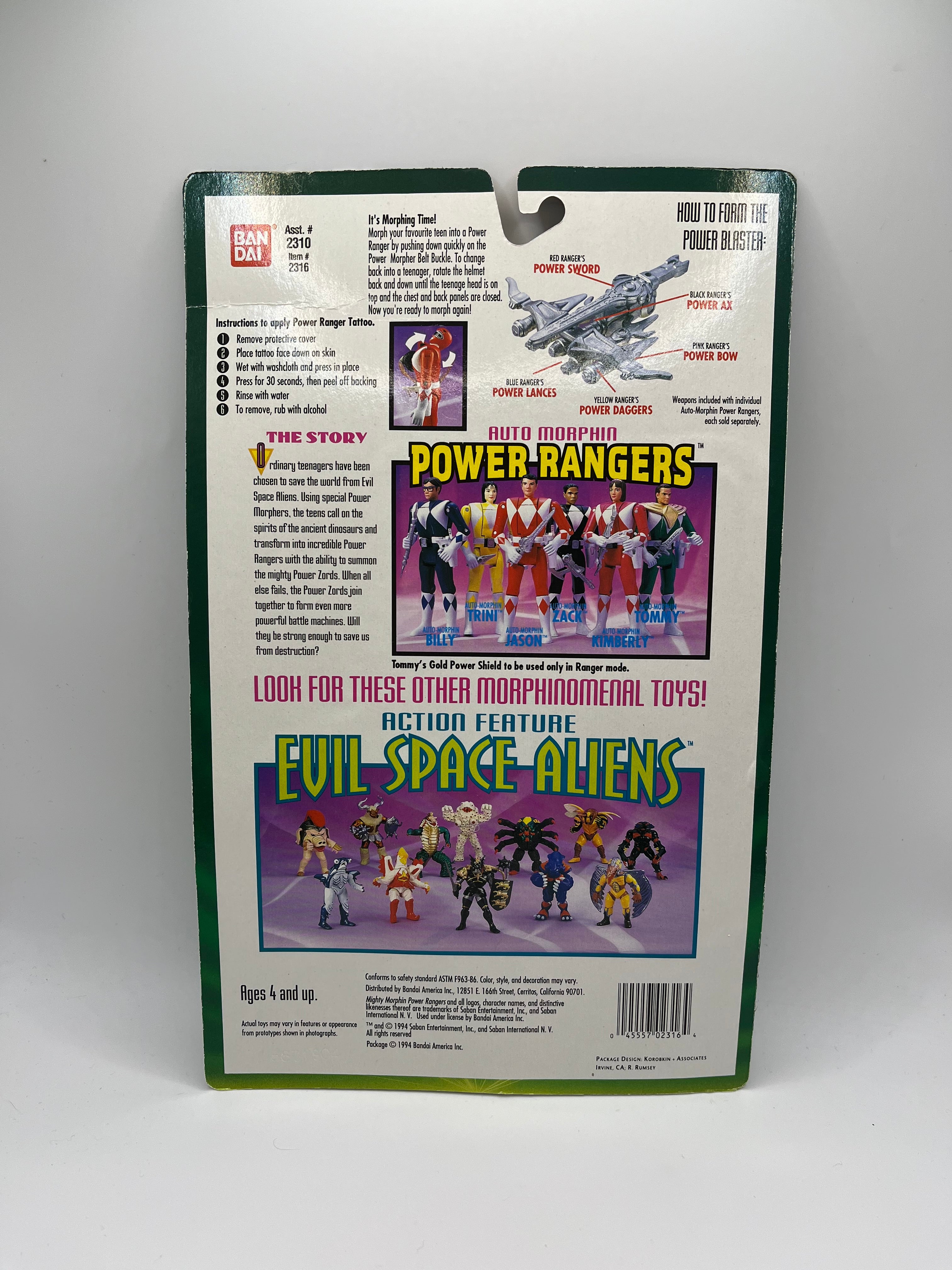 Auto Morphin Power Rangers: Tommy (Verde) Bandai