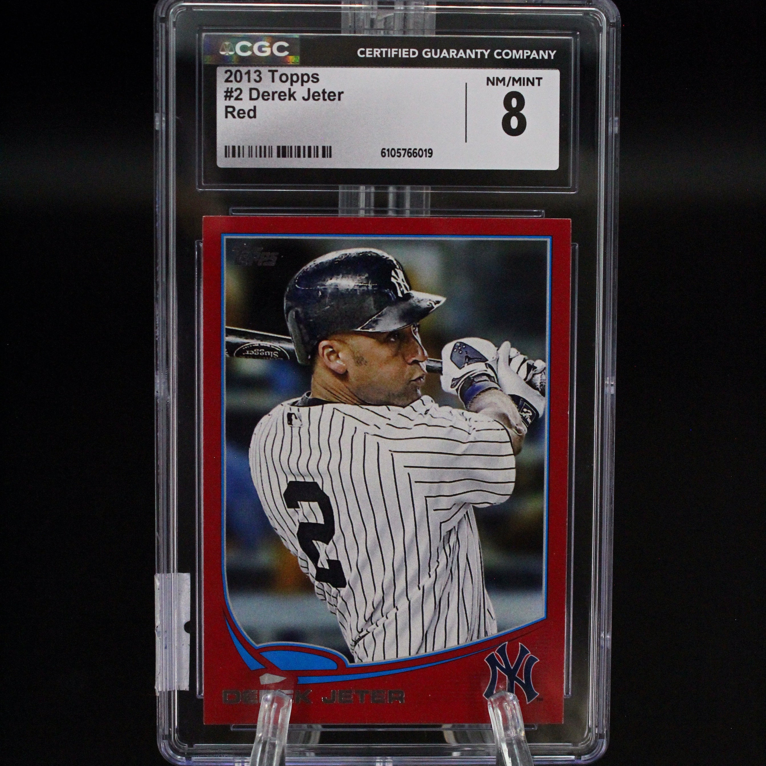 Carta 2013 Topps #2 Derek Jeter Red CGC 8