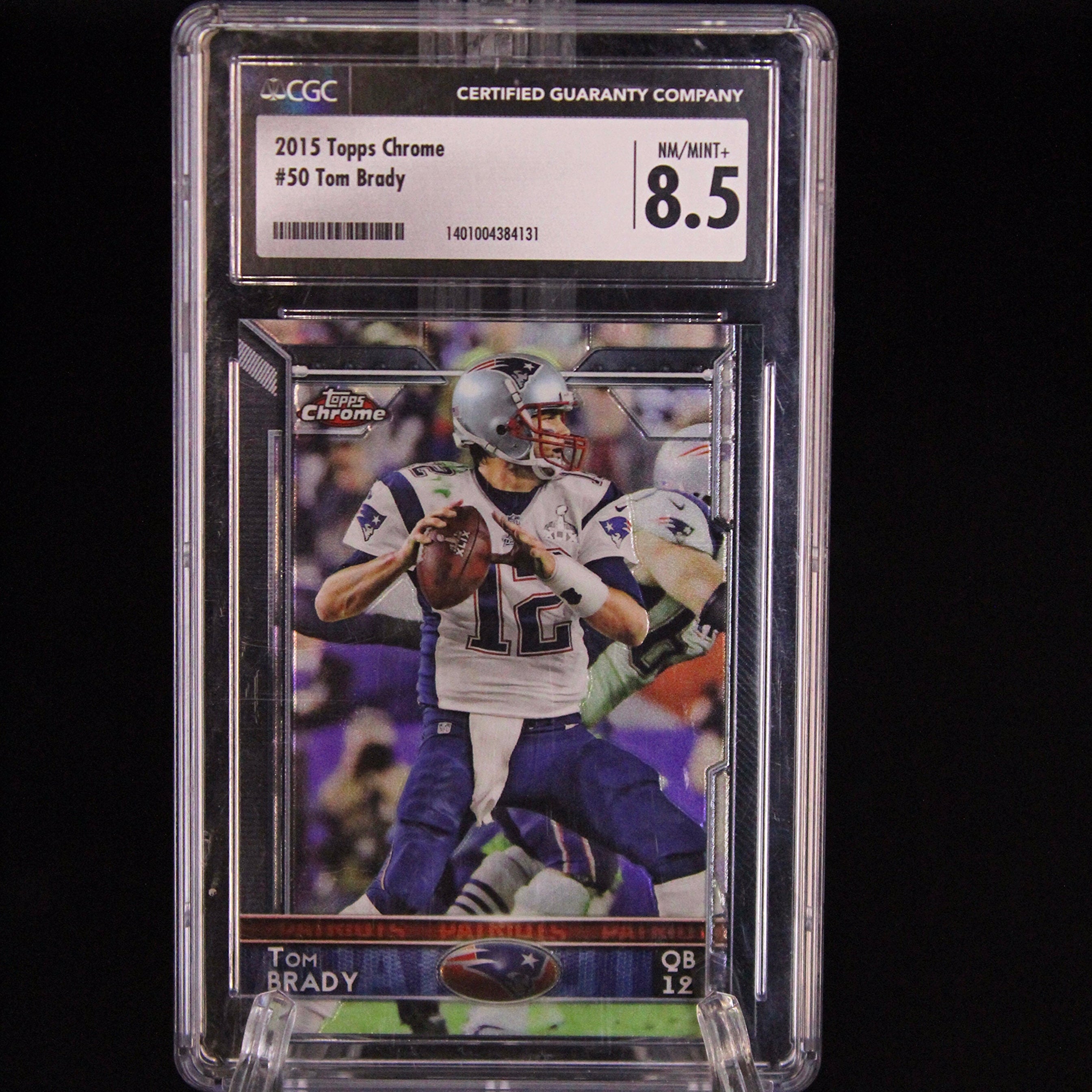 Carta 2015 Topps Chrome #50 Tom Brady CGC 8.5