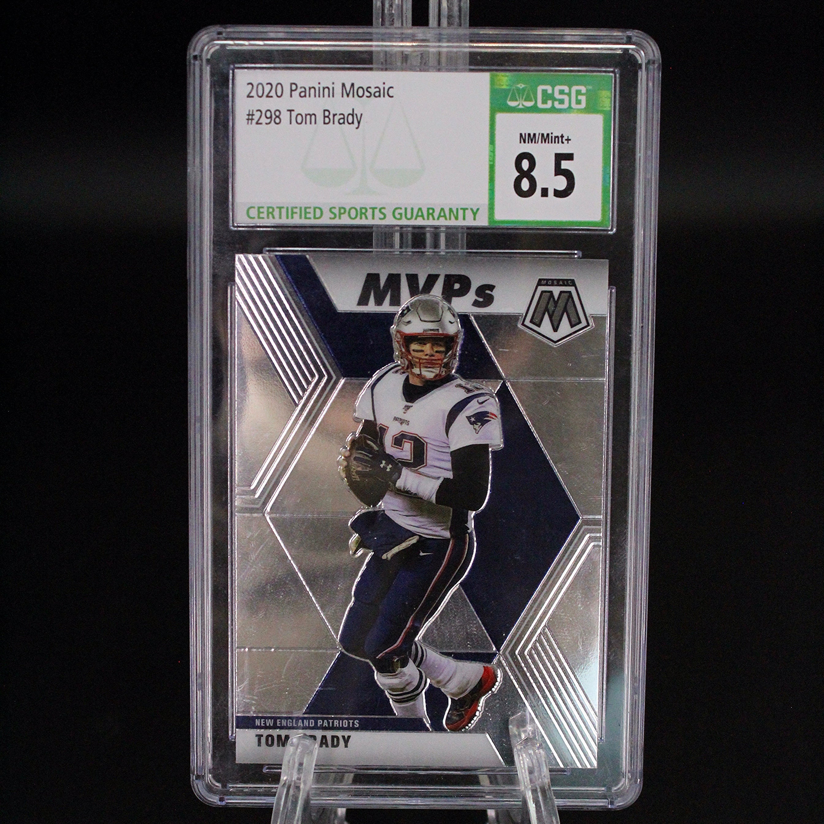 Carta 2020 Panini Mosaic #298 Tom Brady CSG 8.5