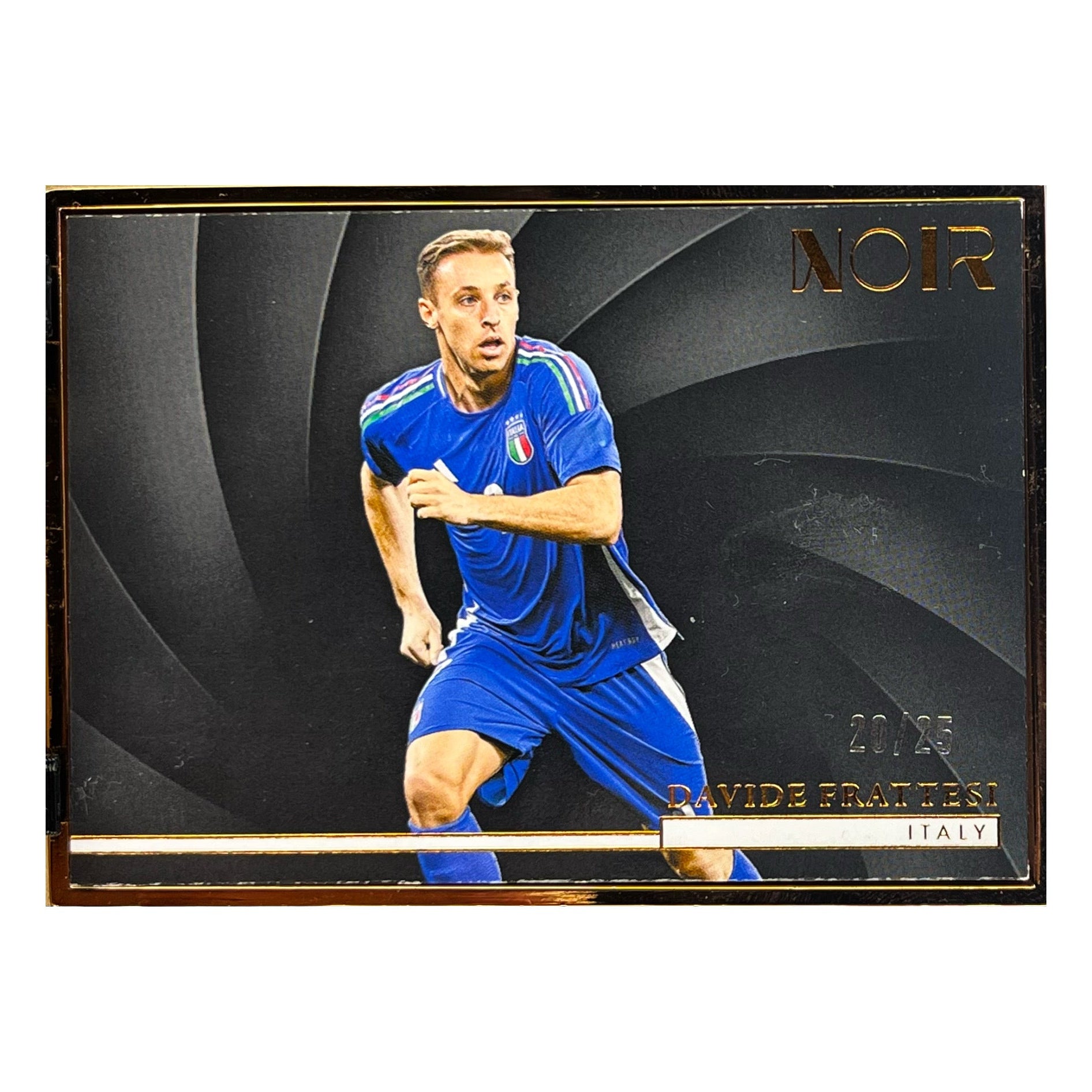 Carta Panini 2024 Noir #189 Davide Frattesi 20/25 Bronze Frame