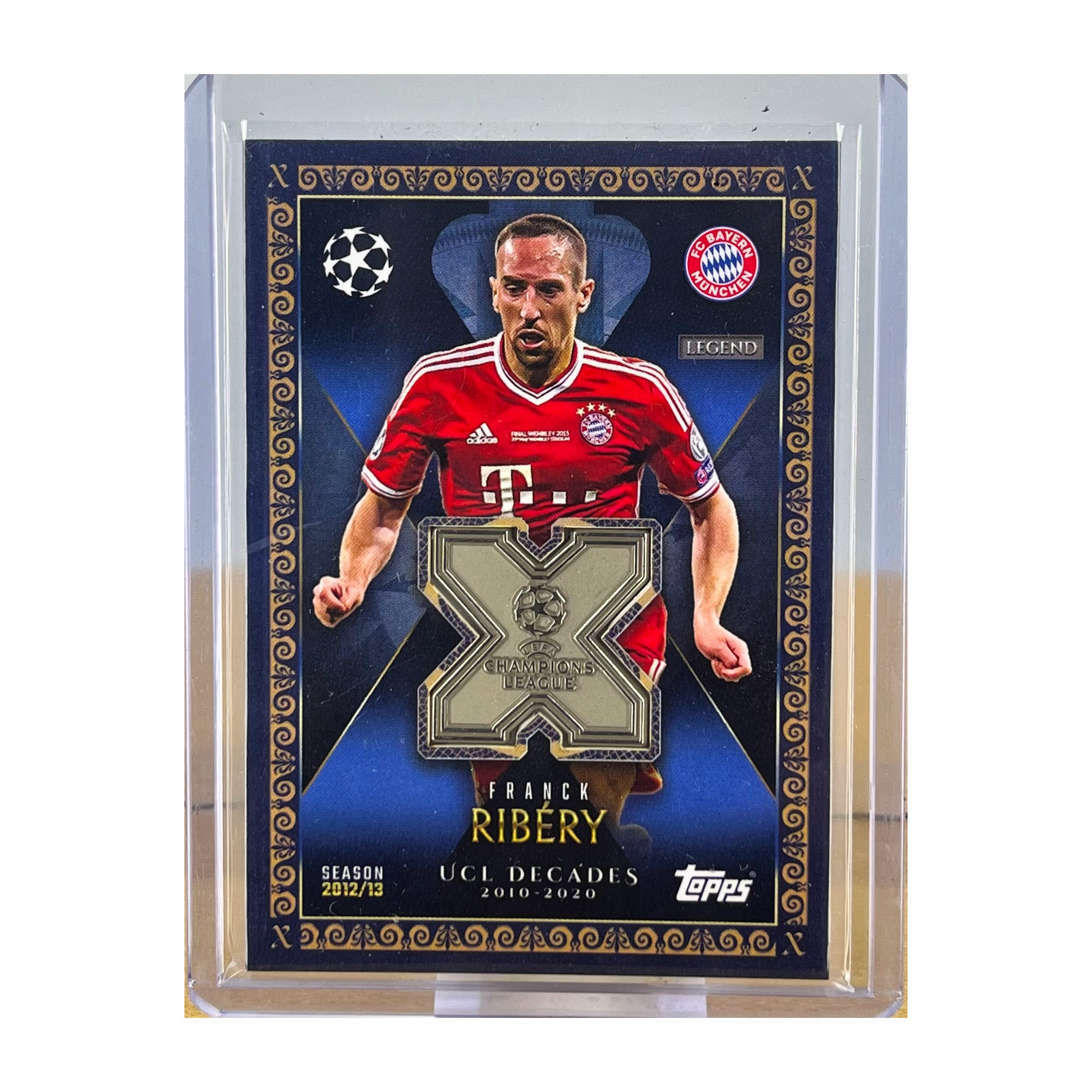 Carta Topps 2025 Match Attax Extra #UCLD-FR Franck Ribery UCL Decades Relic