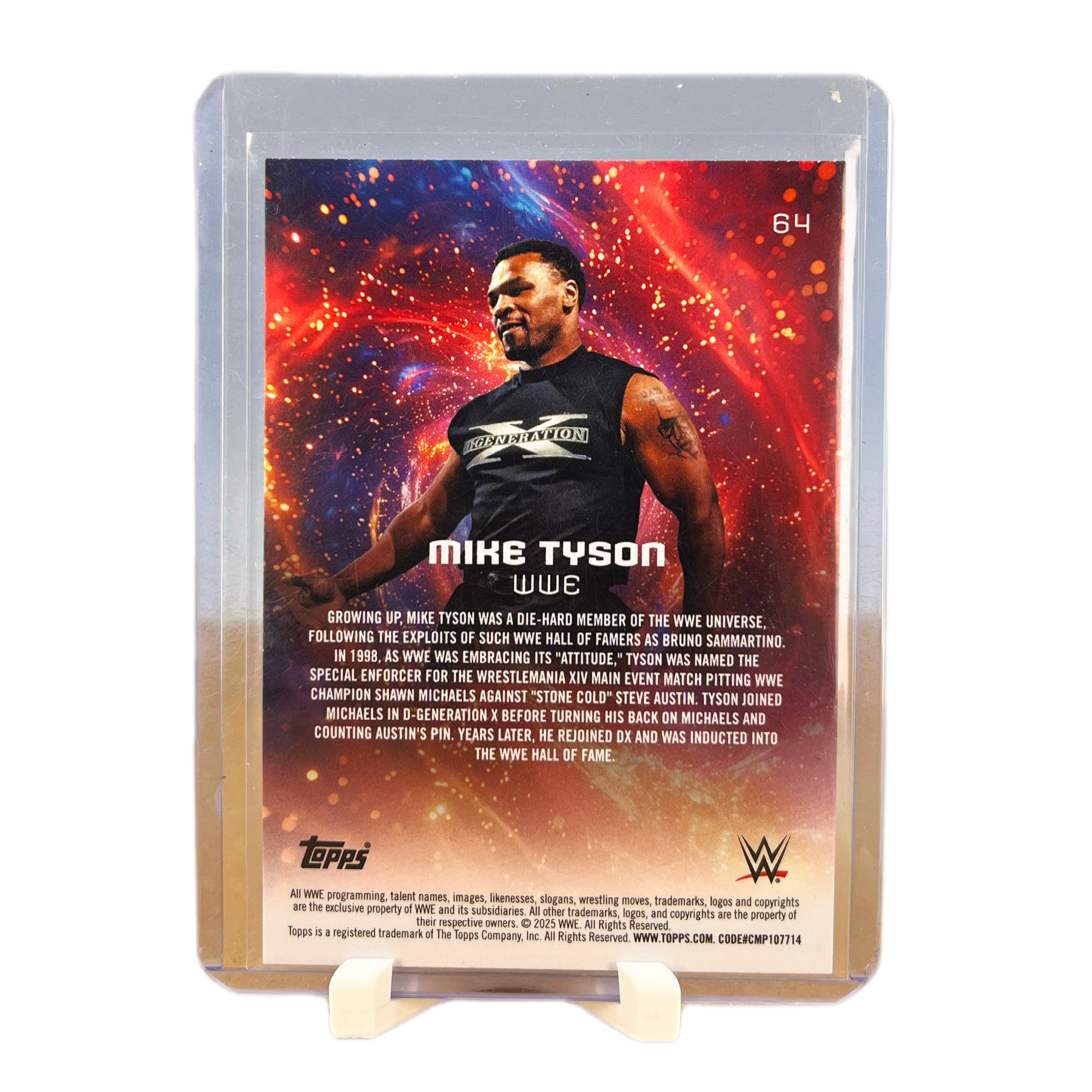 Carta Topps 2025 WWE Universe #64 Mike Tyson