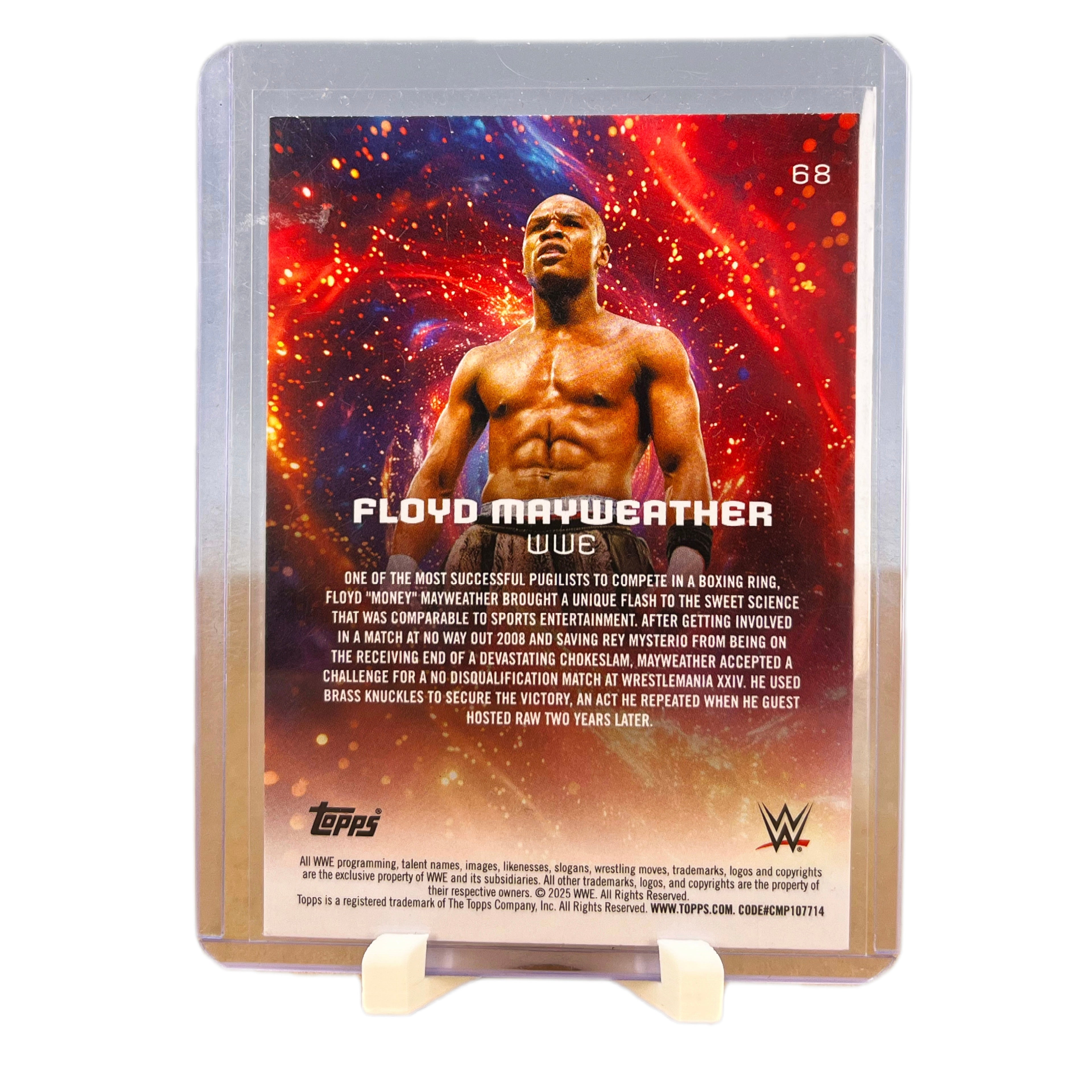 Carta Topps 2025 WWE Universe #68 Floyd Mayweather