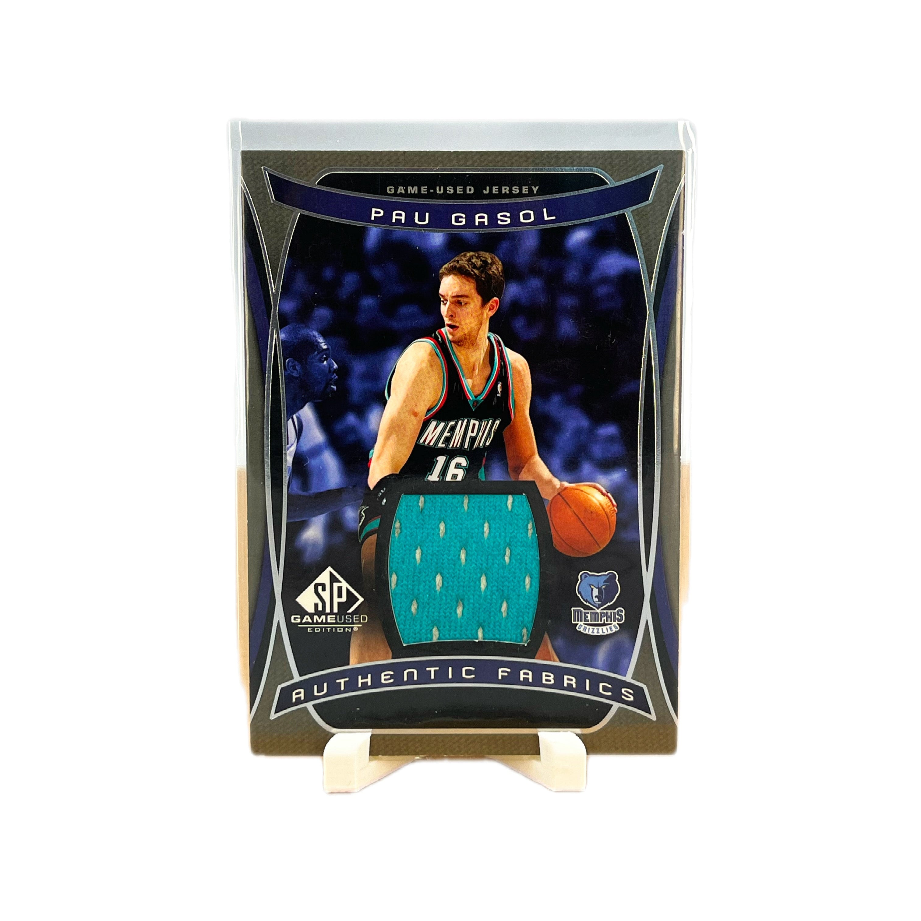 Carta Upper Deck Authentic Fabrics #AF-PG Pau Gasol Game-Used Jersey