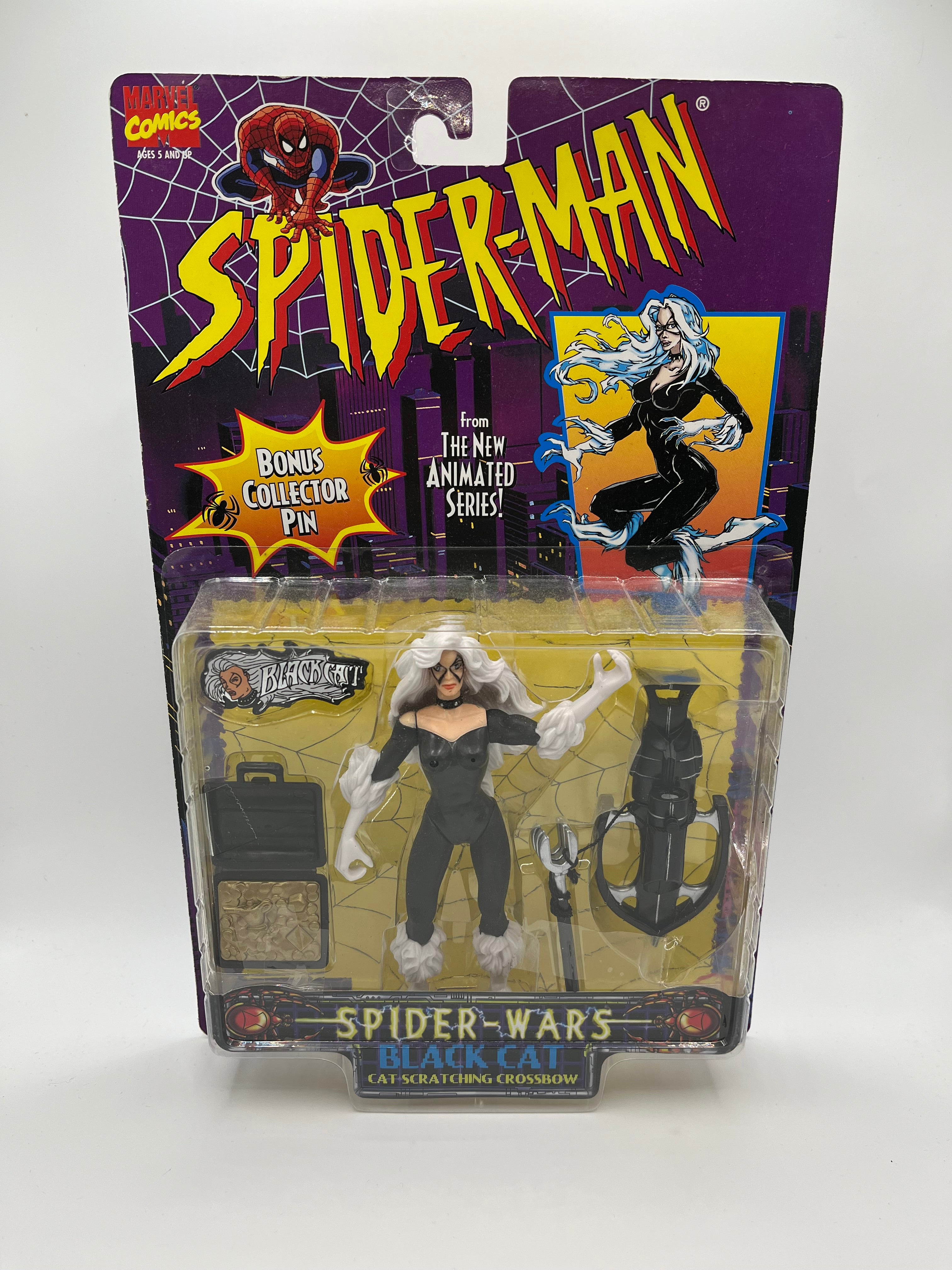 Spider-Man Spider-Wars Black Cat Toy Biz