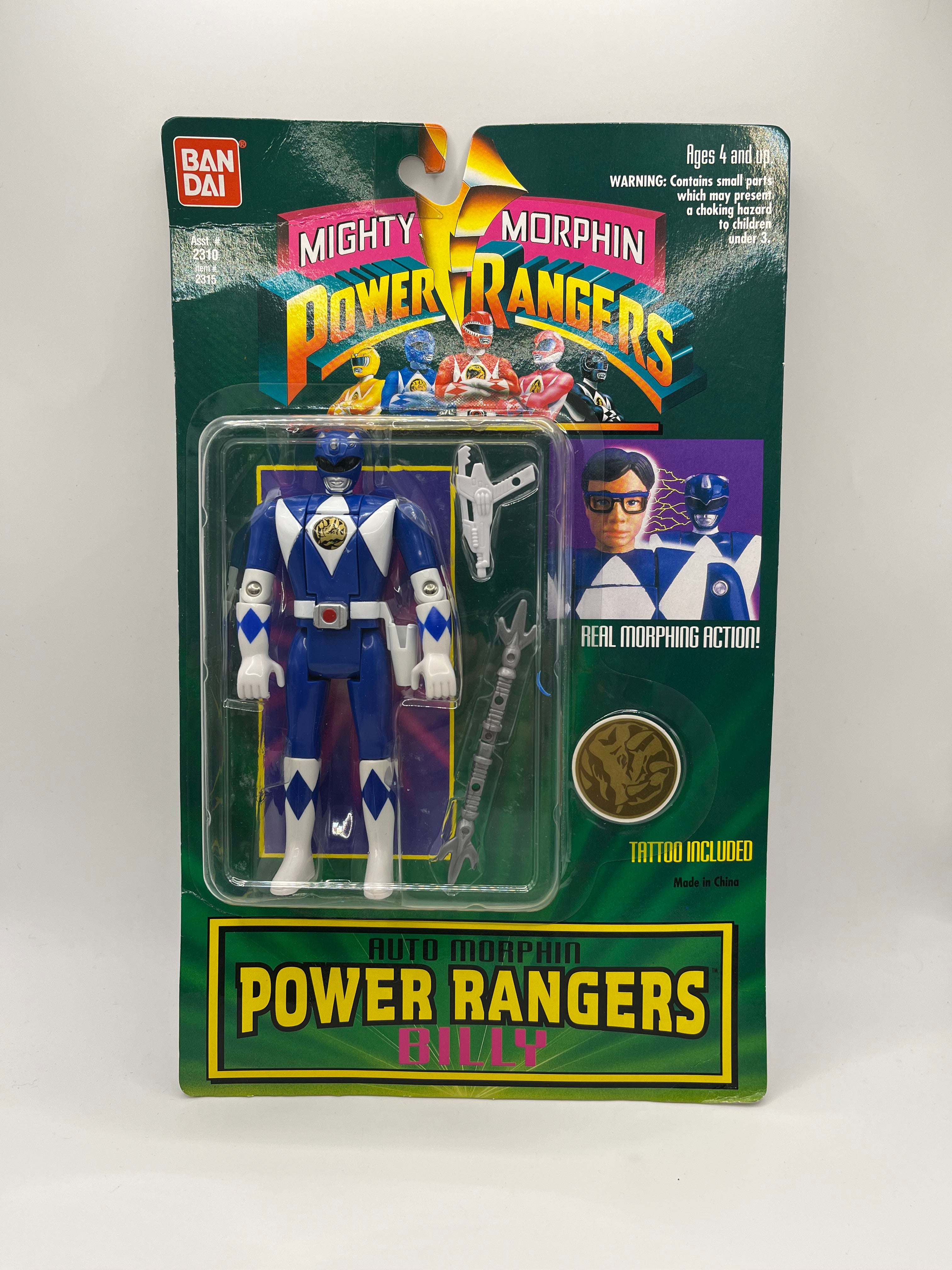 Auto Morphin Power Rangers: Billy (Azul) Bandai