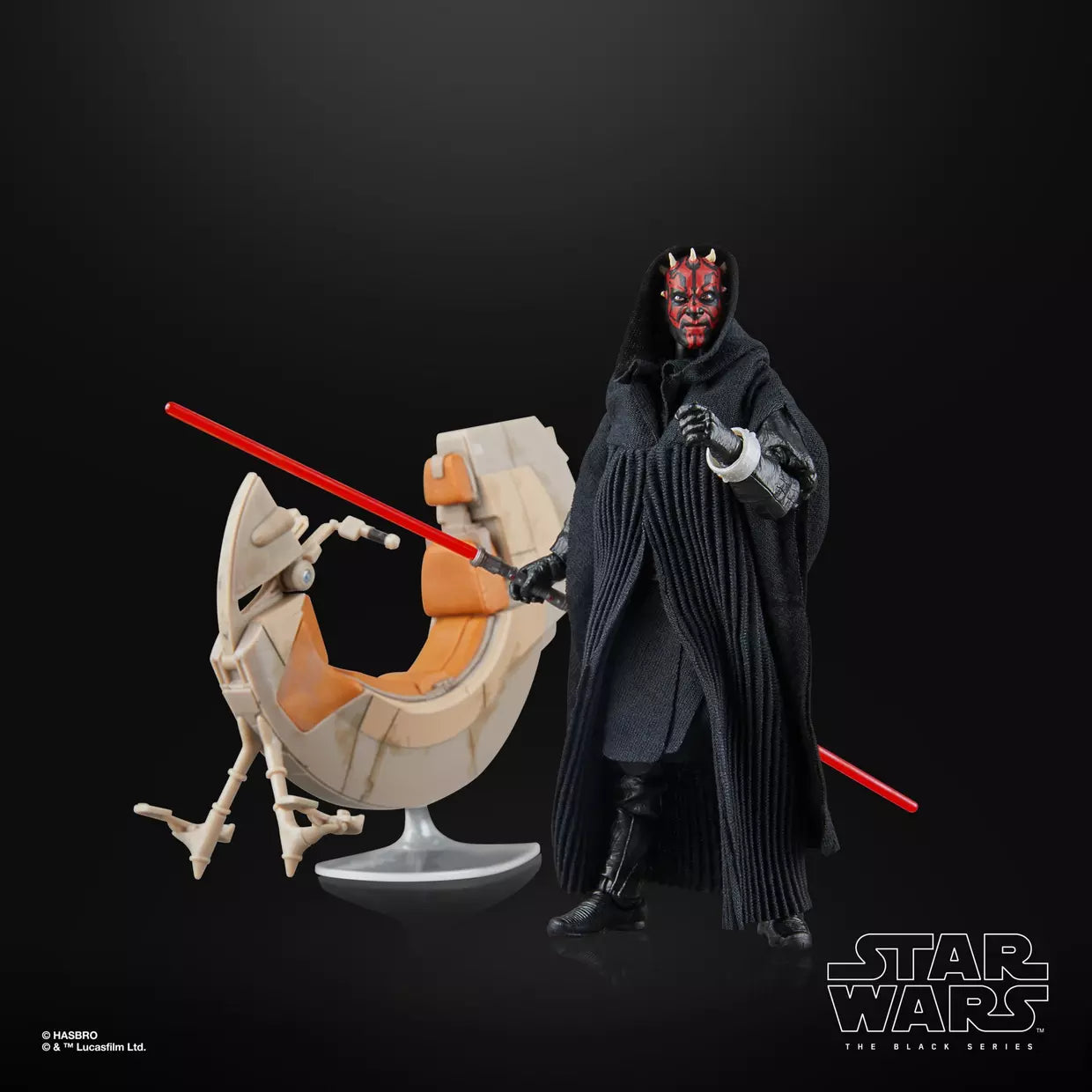 STAR WARS The Black Series Darth Maul & Sith Speeder Hasbro