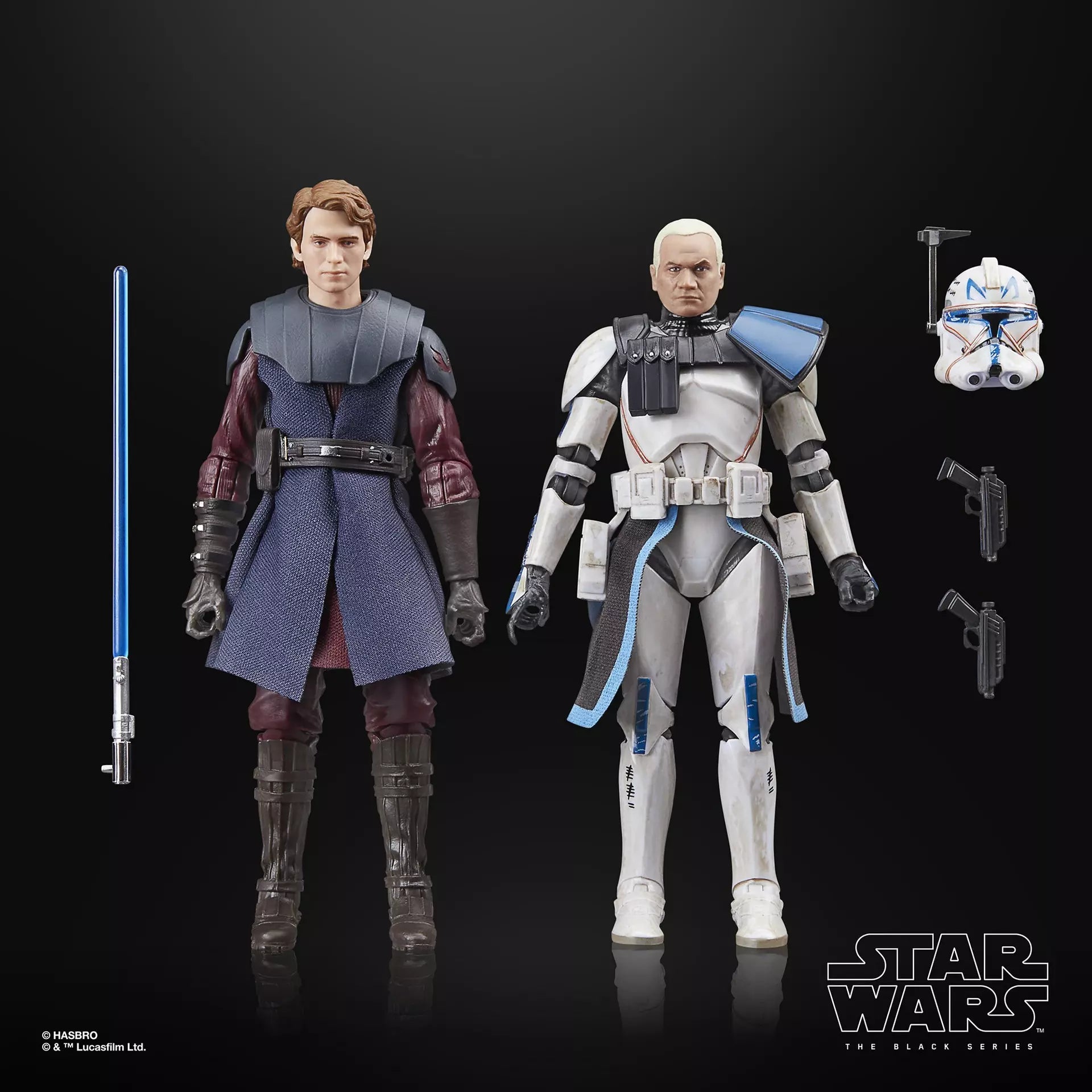 PREVENTA Star Wars The Black Series Anakin Skywalker and Captain Rex Two Pack Hasbro (Primer pago/anticipo)