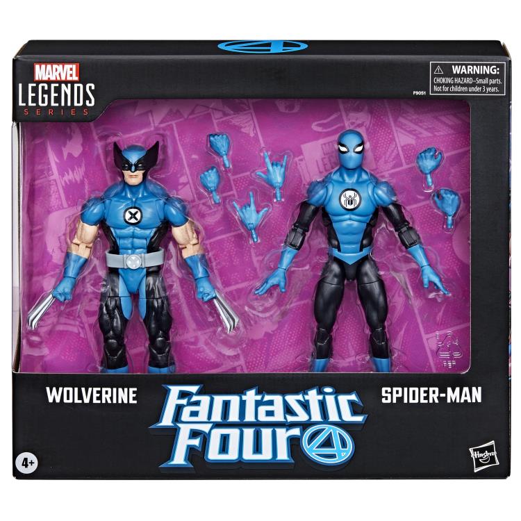 PREVENTA: Fantastic Four Marvel Legends Wolverine and Spider-Man Two-Pack Hasbro (primer pago/anticipo)