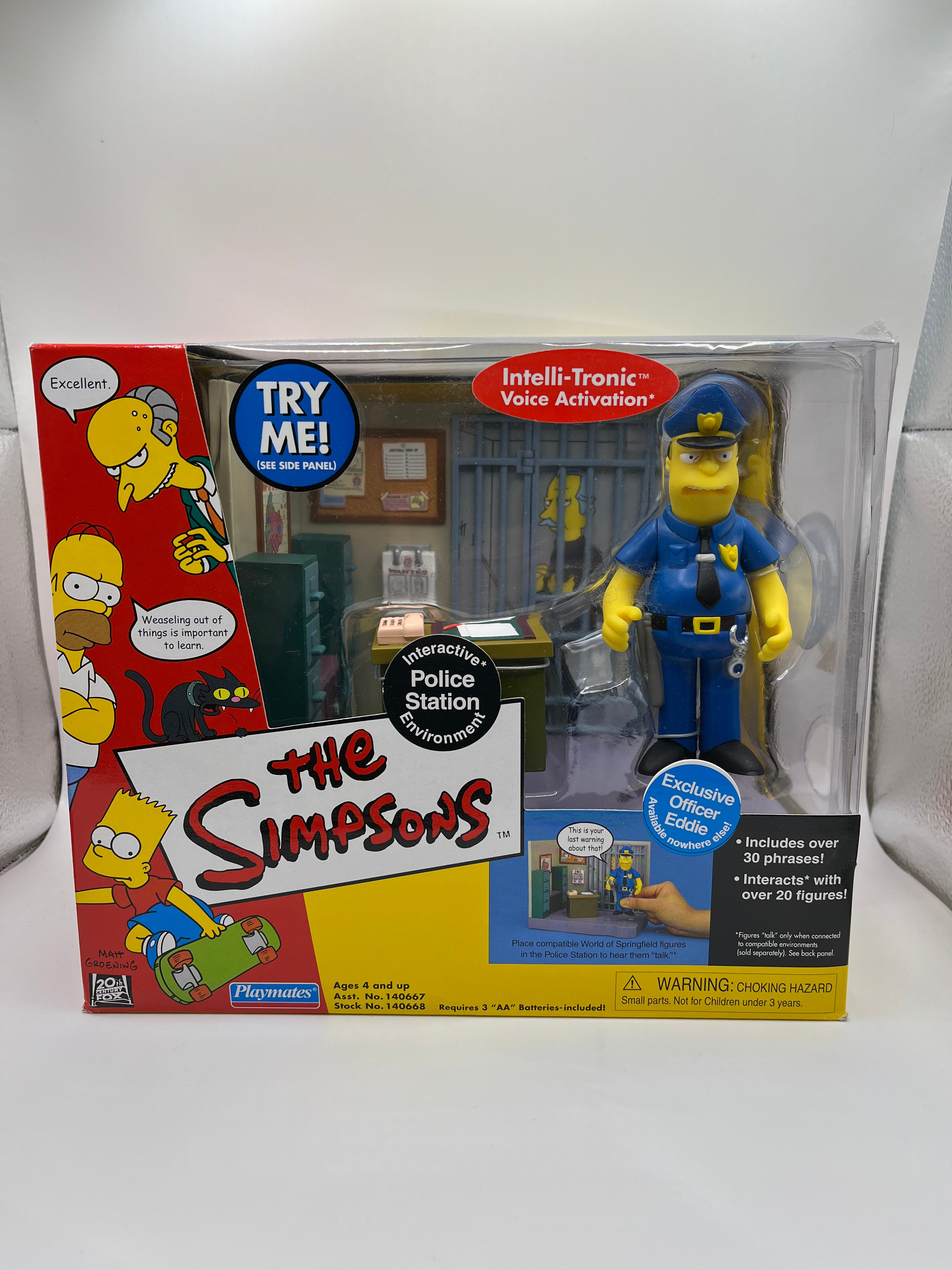 The Simpsons Police Station Set Playmates