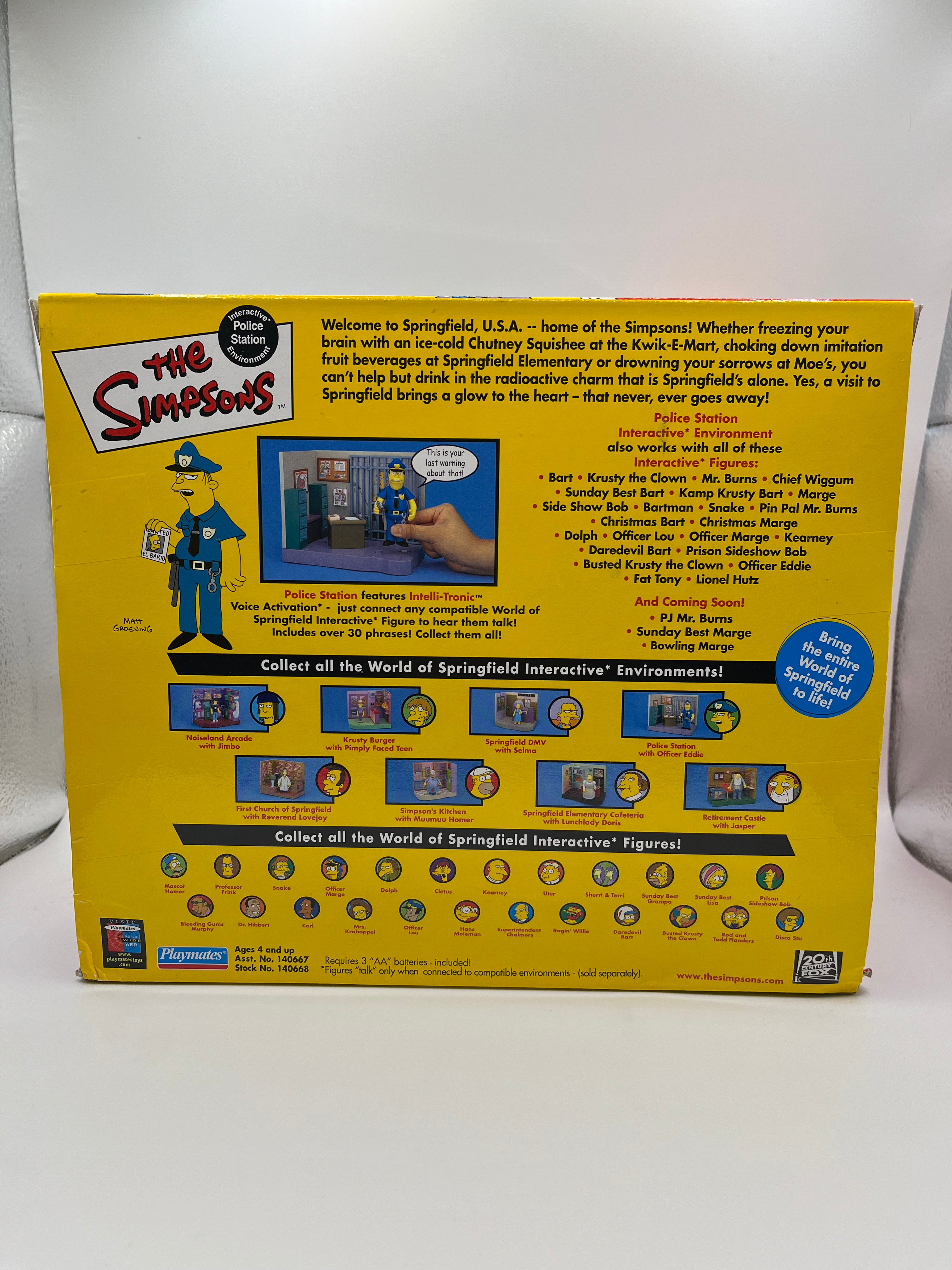 The Simpsons Police Station Set Playmates