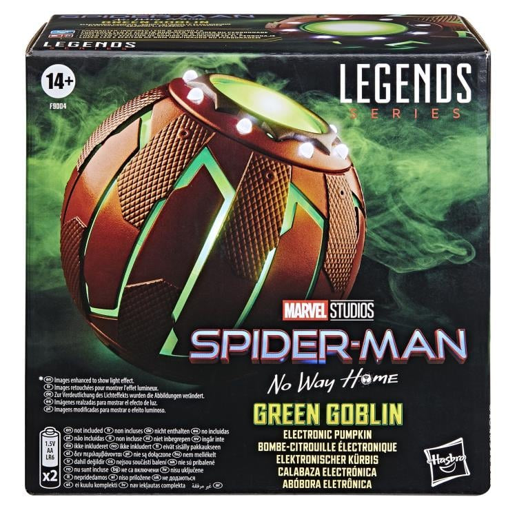 PREVENTA Marvel Legends Spider-Man: No Way Home Green Goblin Electronic Pumpkin Hasbro (Primer pago/anticipo)