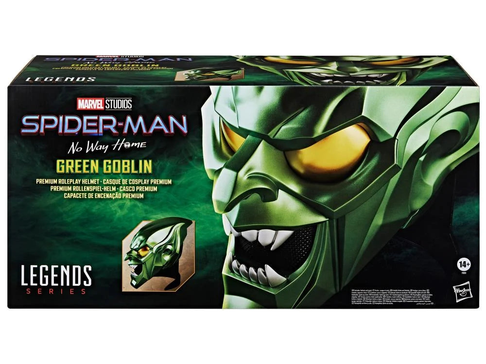 PREVENTA Marvel Legends Spider-Man: No Way Home Green Goblin Helmet Hasbro (Primer pago/anticipo)