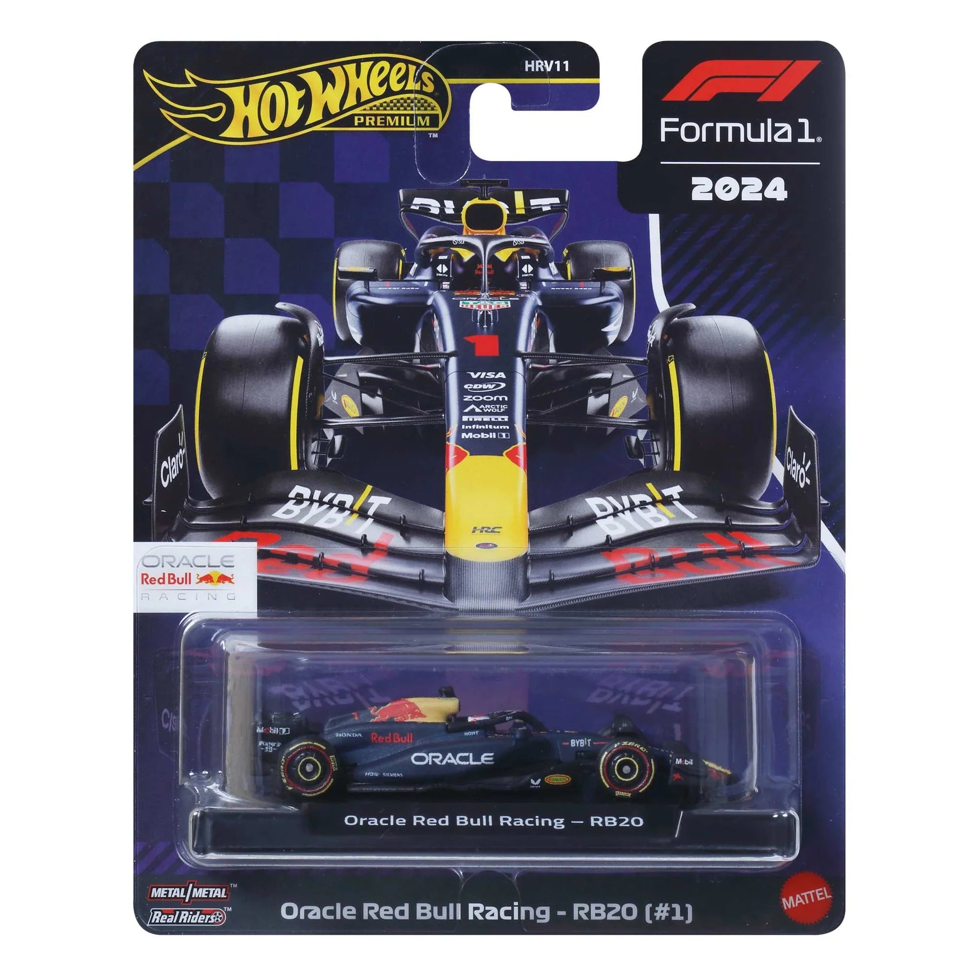 Hot Wheels Premium Formula 1 2024 Oracle Red Bull Racing - RB20 (#1 Max Verstappen) Mattel