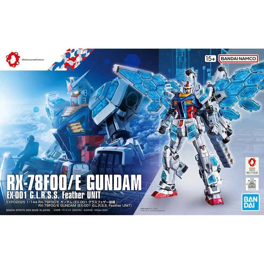 PREVENTA Entry Grade 1/144 Mobile Suit Gundam Next Future RX-78F00/E Gundam (EX-001 GG.L.R.S.S. Feather Unit) Model Kit Bandai