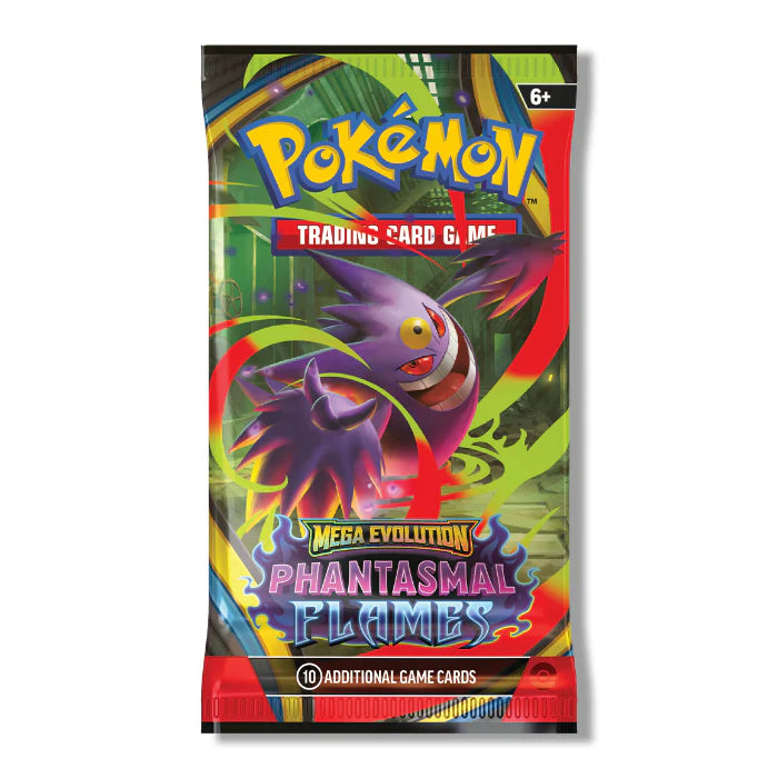 PREVENTA Pokémon TCG Mega Evolution Phantasmal Flames 6 Booster Packs (Primer pago/anticipo)
