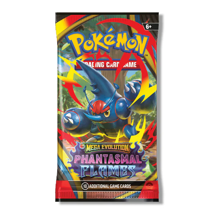 PREVENTA Pokémon TCG Mega Evolution Phantasmal Flames 6 Booster Packs (Primer pago/anticipo)