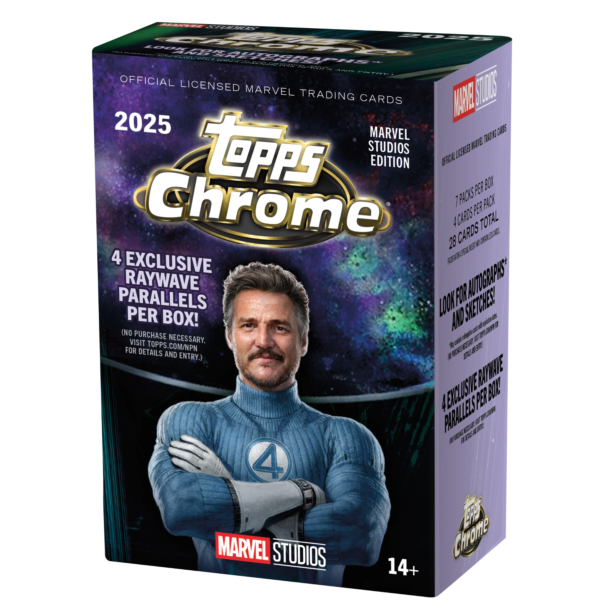 Topps Chrome 2025 Marvel Studios Chrome Value Box