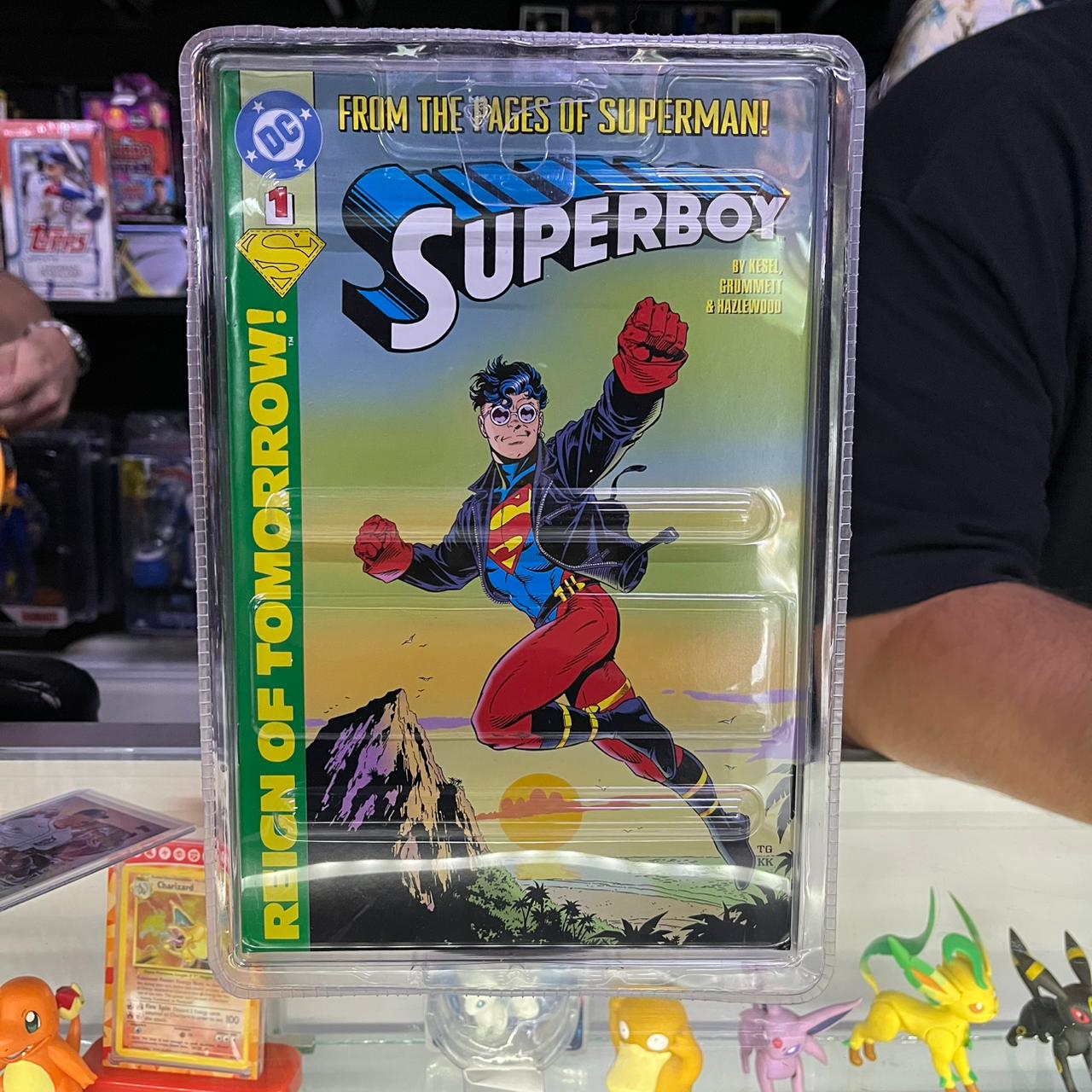 DC Direct Page Punchers Superboy (Return of Superman) Red Platinum McFarlane