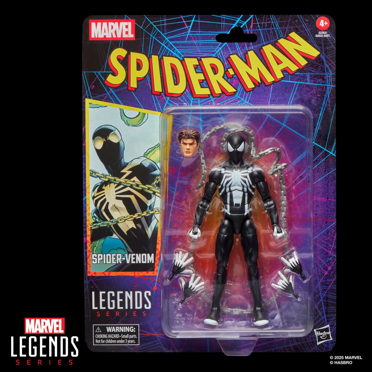 PREVENTA Marvel Legends Spider-Man Retro Colection Spider-Venom Hasbro (Primer pago/anticipo)