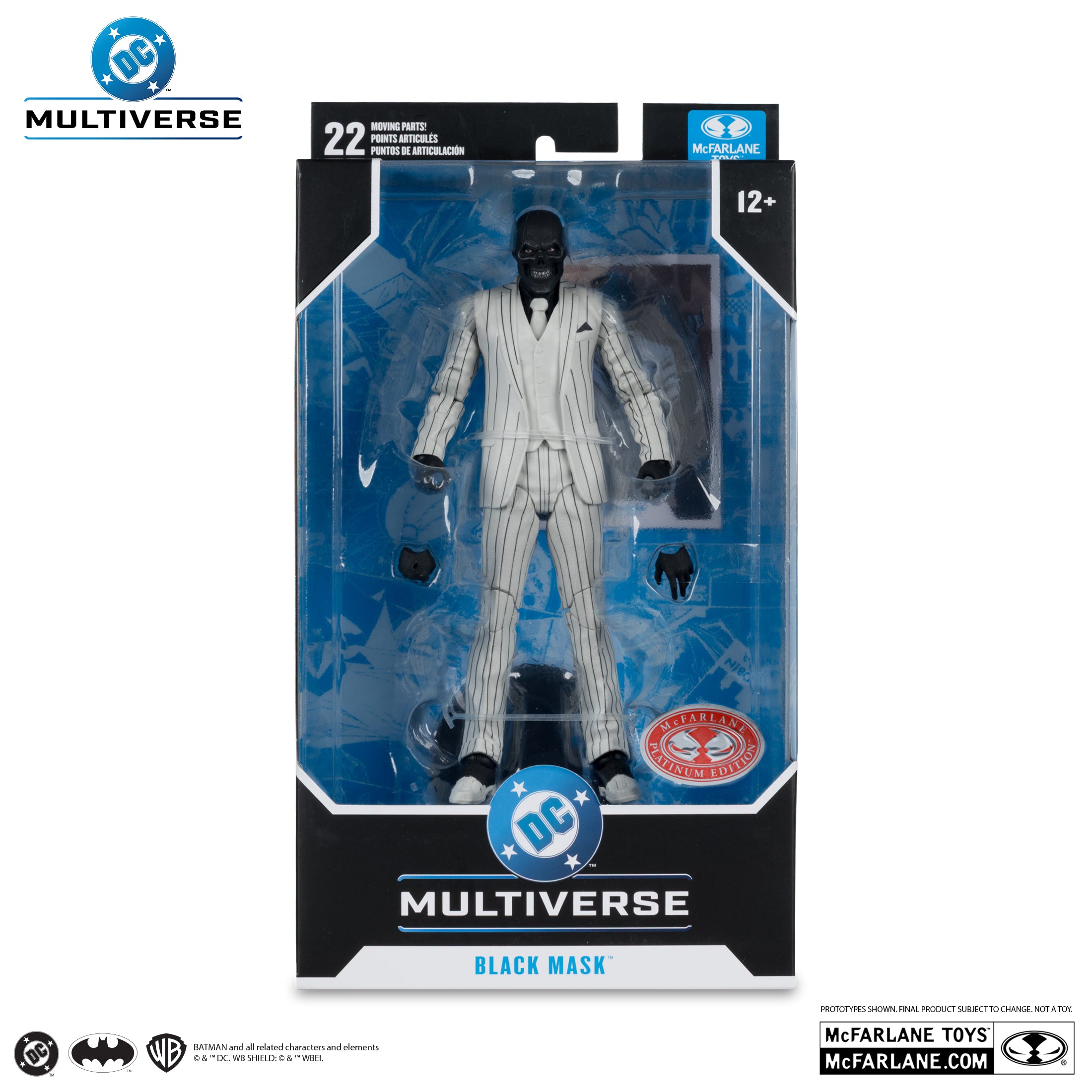PREVENTA DC Multiverse Black Mask (DC Classic) Red Platinum McFarlane (Primer pago/anticipo)