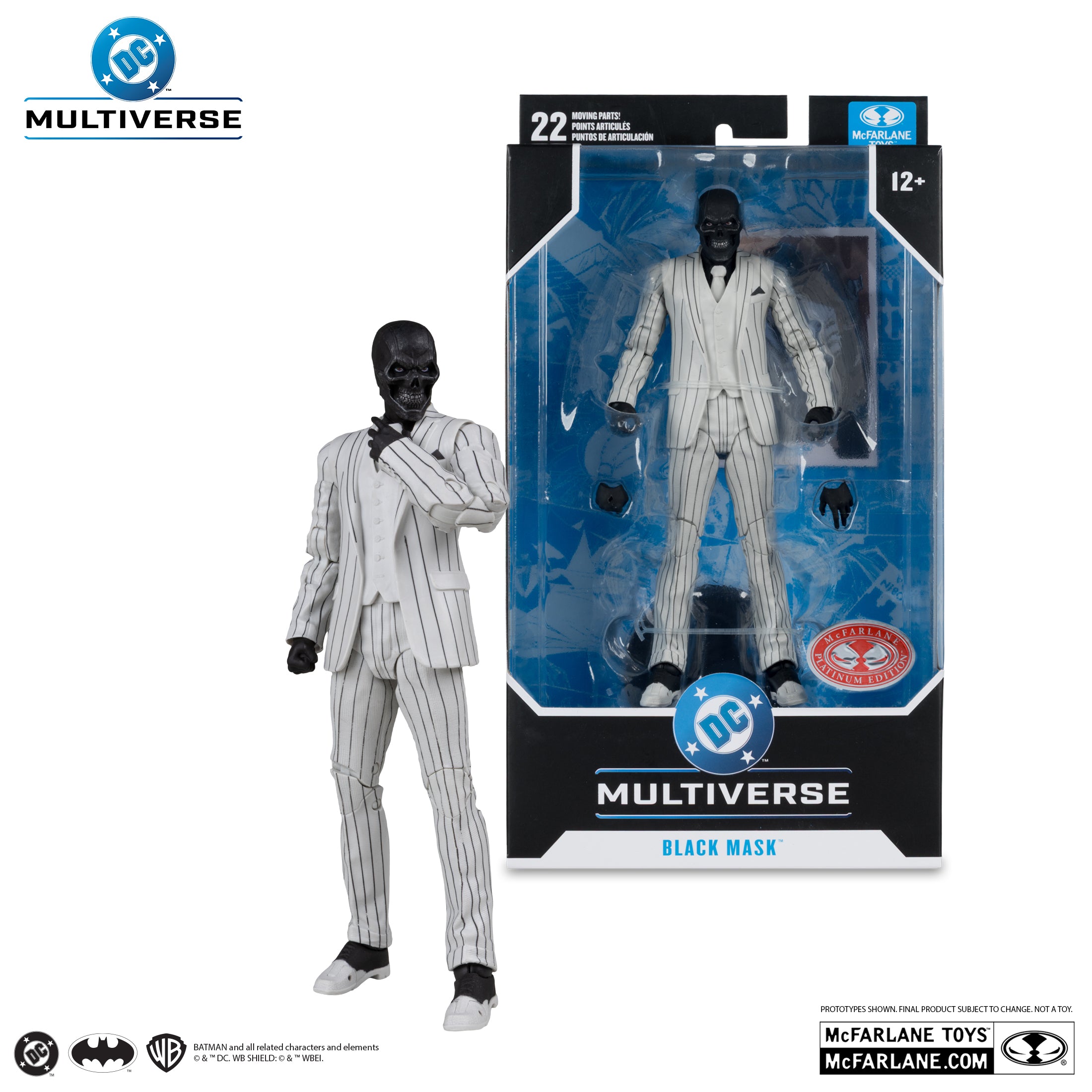 PREVENTA DC Multiverse Black Mask (DC Classic) Red Platinum McFarlane (Primer pago/anticipo)