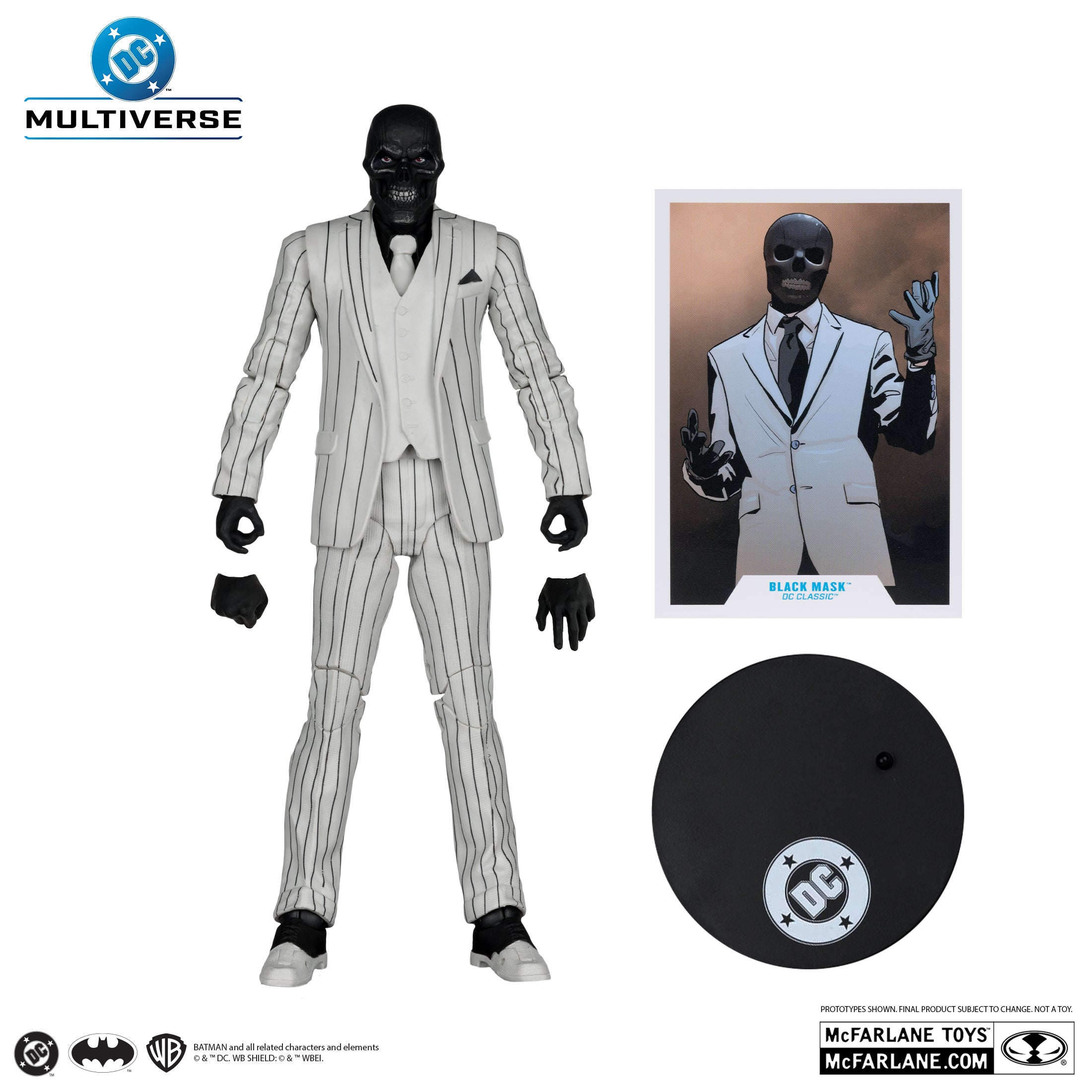 PREVENTA DC Multiverse Black Mask (DC Classic) Red Platinum McFarlane (Primer pago/anticipo)