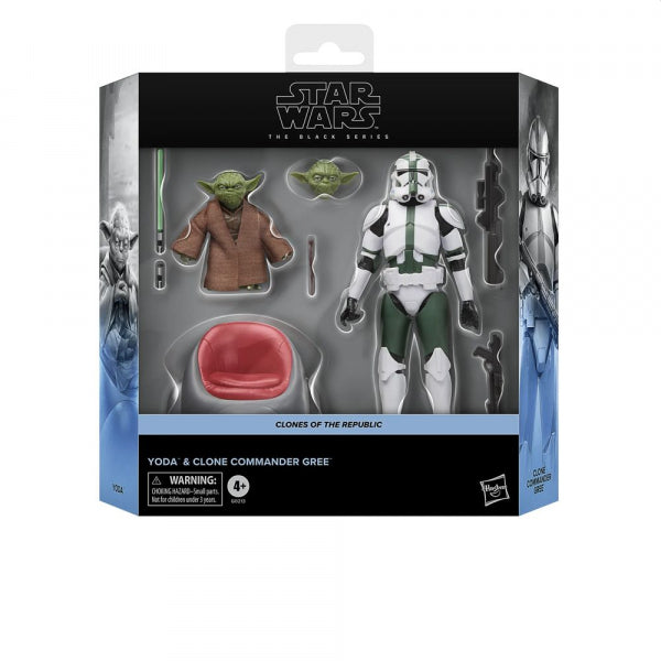 PREVENTA Star Wars The Black Series Yoda & Clone Commander Gree (Clones Of The Republic) Hasbro (Primer pago/anticipo)