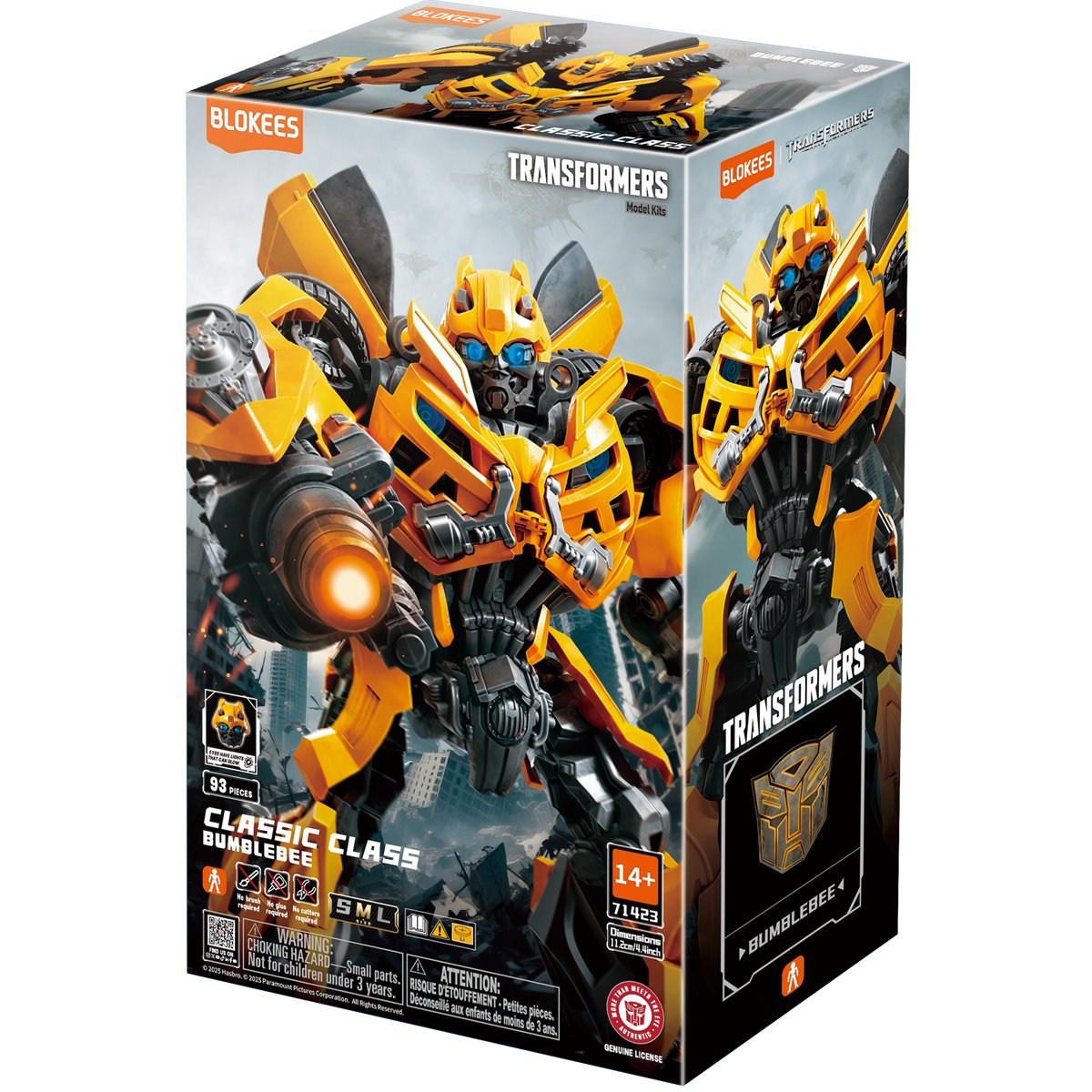 Transformers: Dark Side of the Moon Champion Class 23 Bumblebee Model Kit Blokees