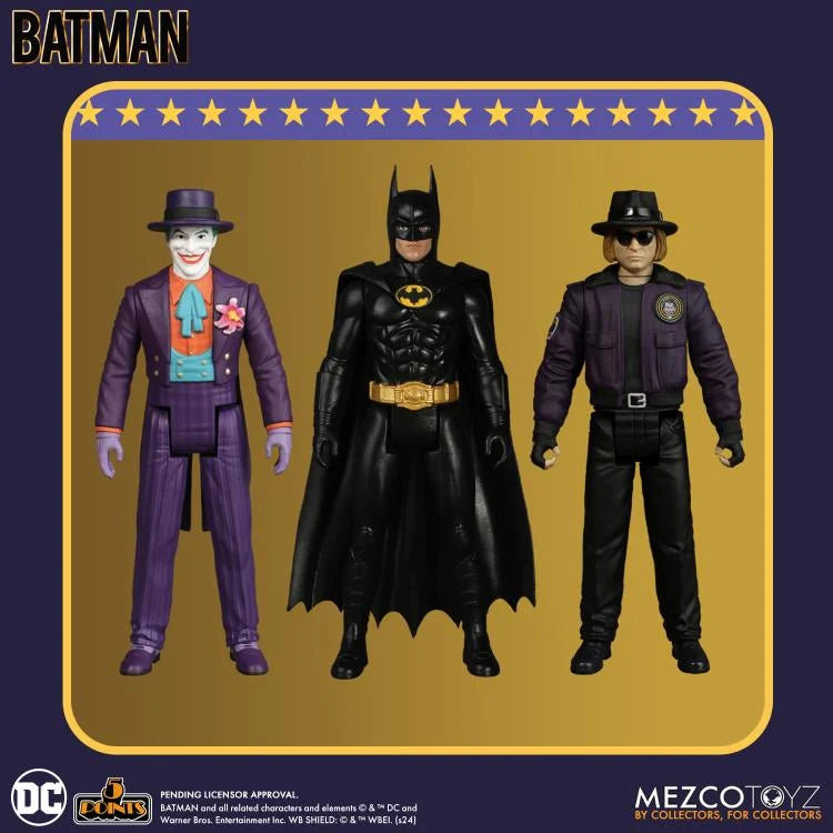 PREVENTA DC Comics Batman (1989) 5 Points Set de 3 Figuras Mezco Toyz (Primer pago/anticipo)