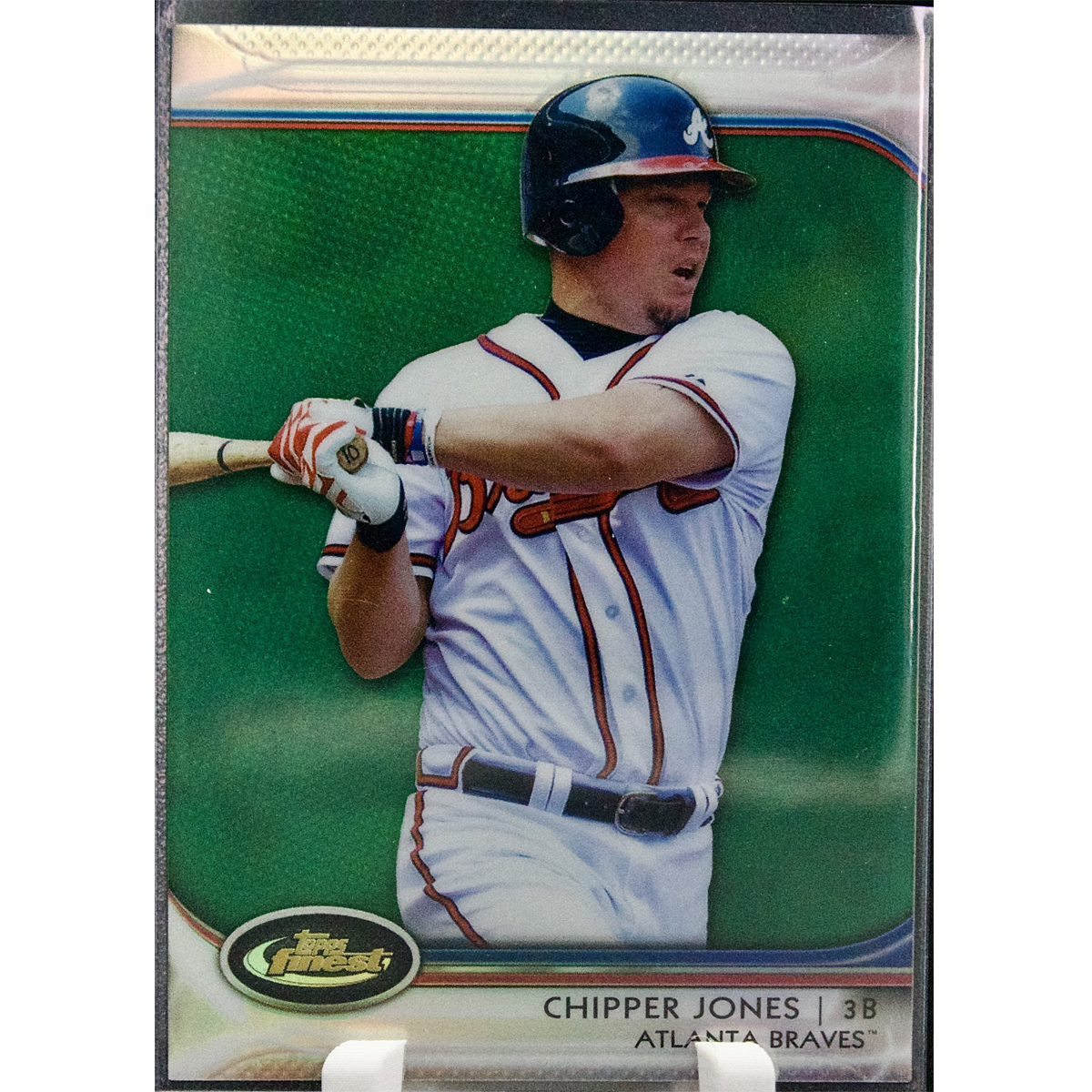 Carta Topps Finest 2012 #58 Chipper Jones Refractor