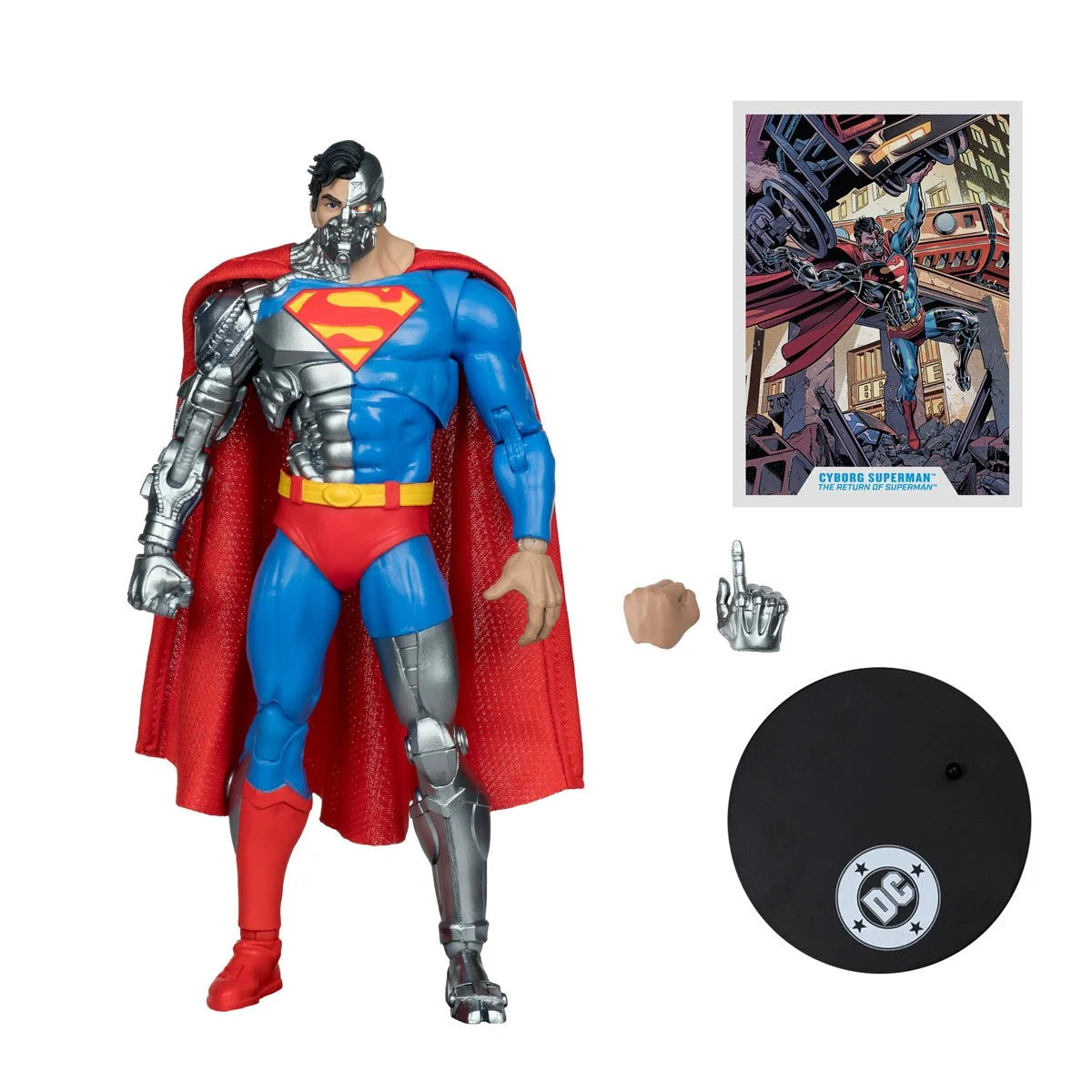 PREVENTA DC Multiverse Cyborg Superman (The Return of Superman) Vault Collection McFarlane (Primer pago/anticipo)