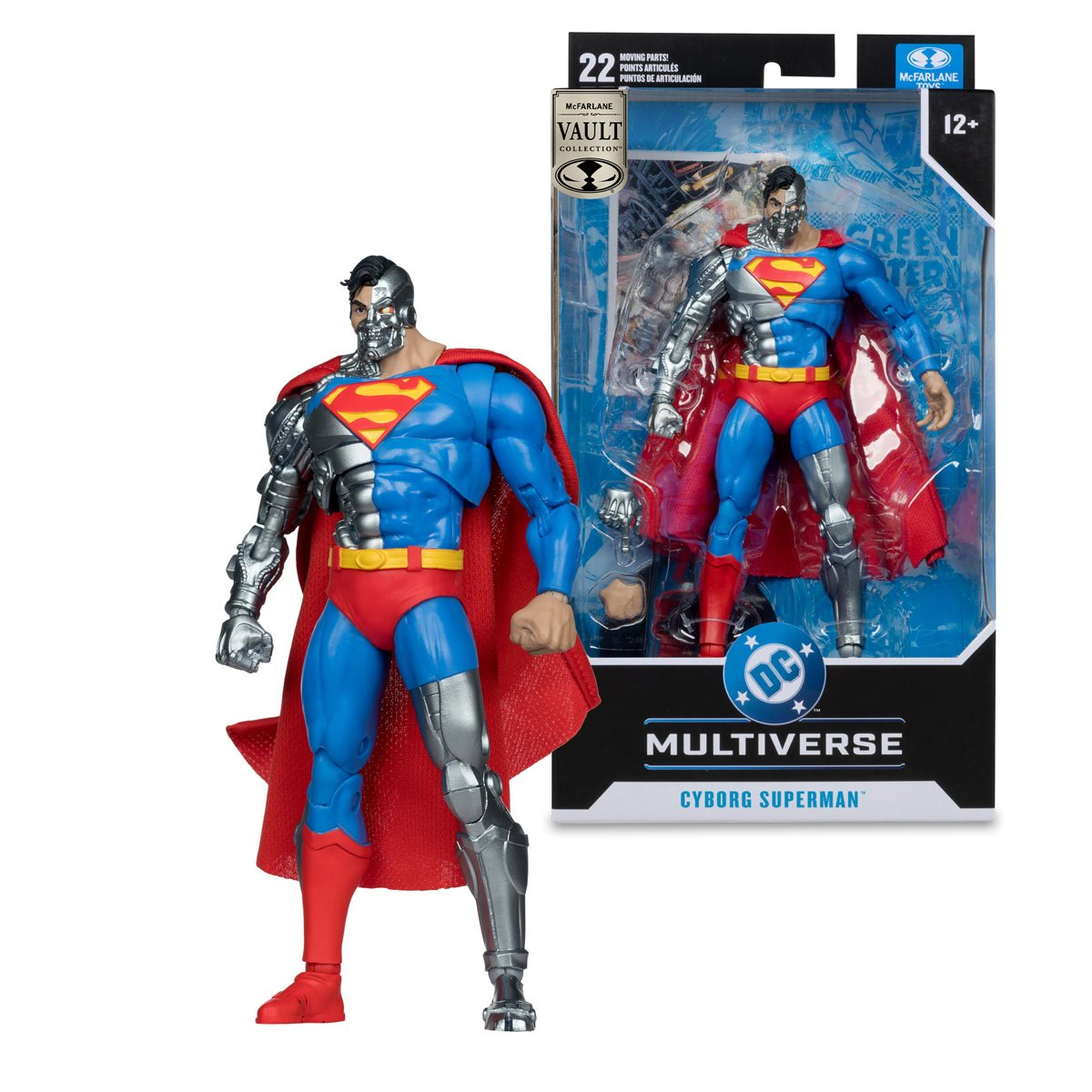 PREVENTA DC Multiverse Cyborg Superman (The Return of Superman) Vault Collection McFarlane (Primer pago/anticipo)