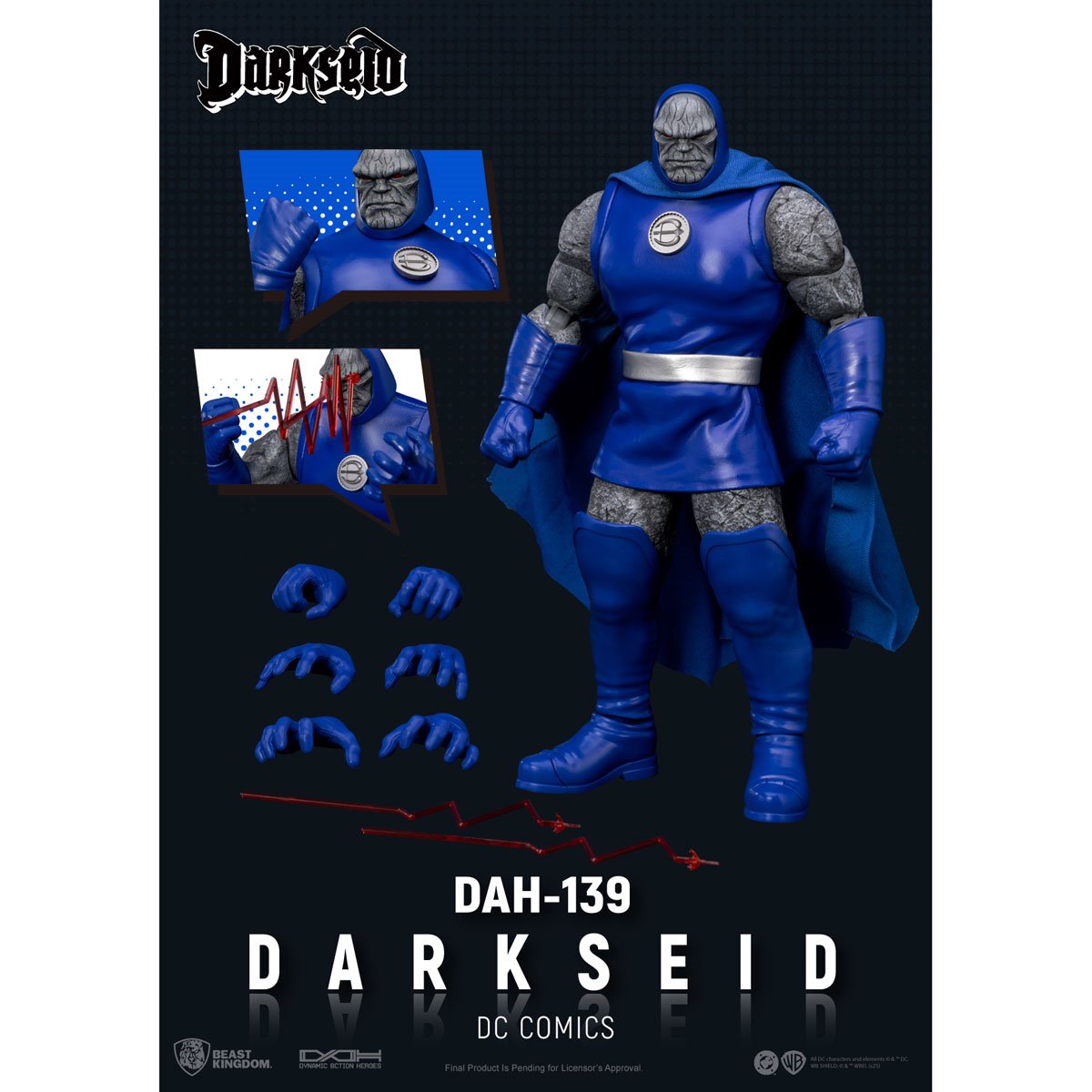 DC Comics Dynamic 8ction Heroes DAH-139 Darkseid Action Figure Beast Kingdom