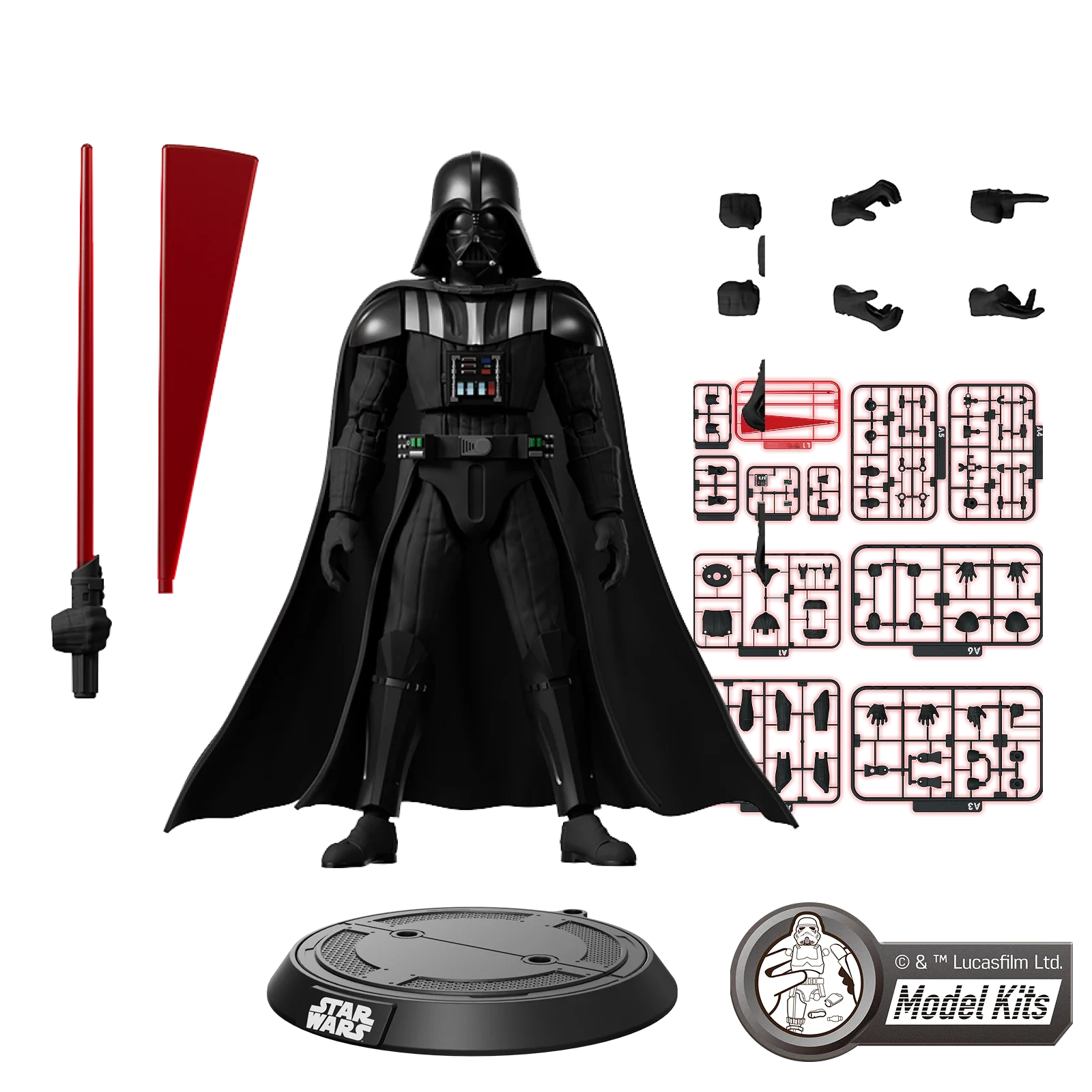 Star Wars: The Empire Strikes Back Champion Class Darth Vader Model Kit Blokees