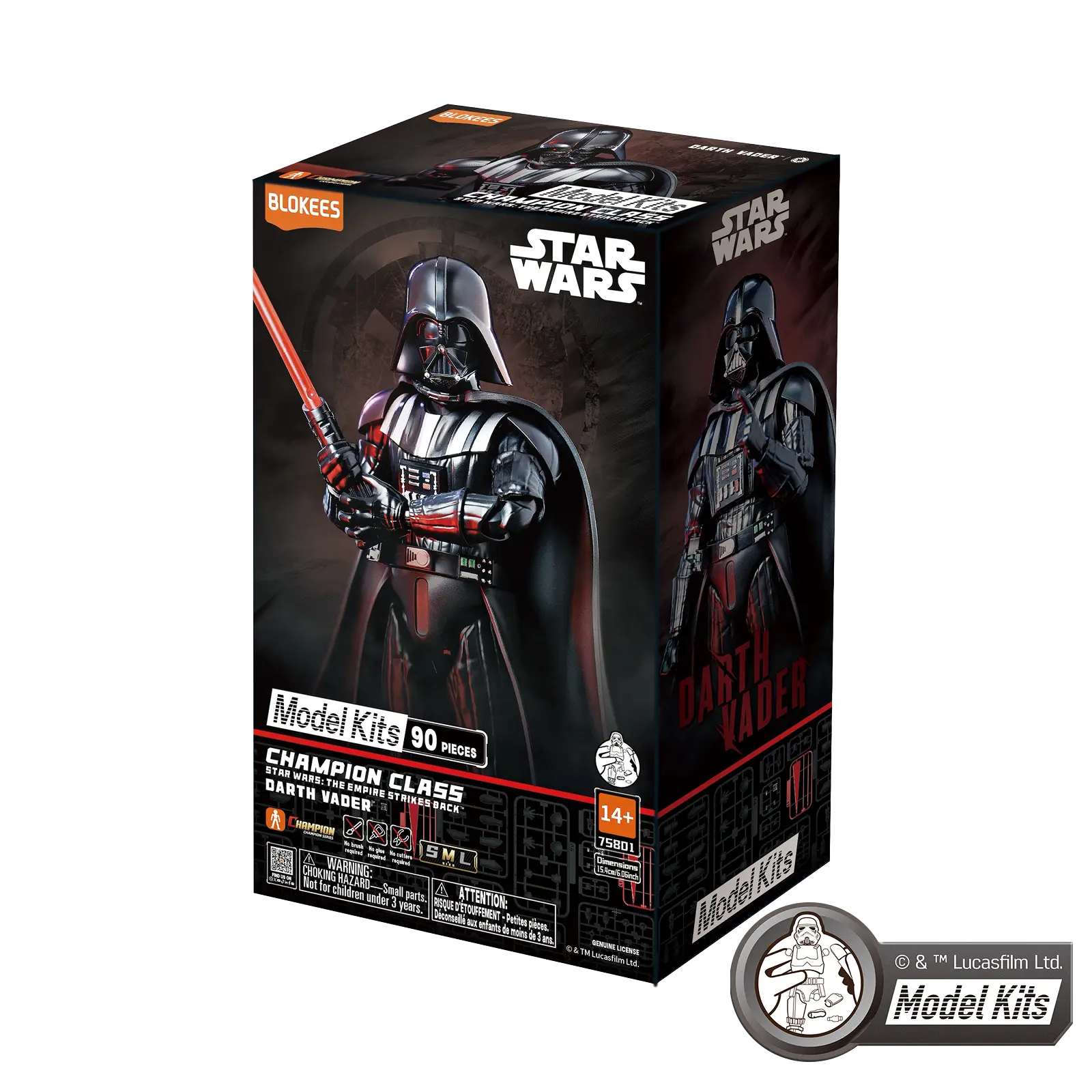 Star Wars: The Empire Strikes Back Champion Class Darth Vader Model Kit Blokees