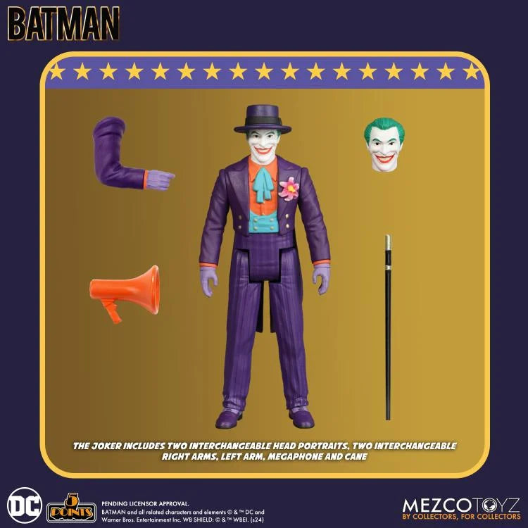 PREVENTA DC Comics Batman (1989) 5 Points Set de 3 Figuras Mezco Toyz (Primer pago/anticipo)