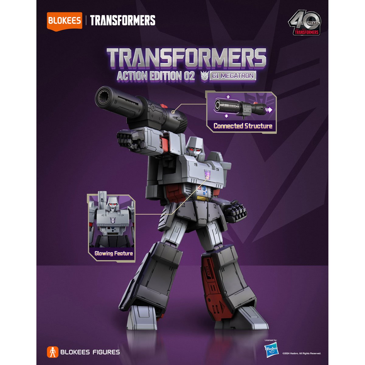 Transformers Action Edition Megatron (G1) Model Kit Blokees