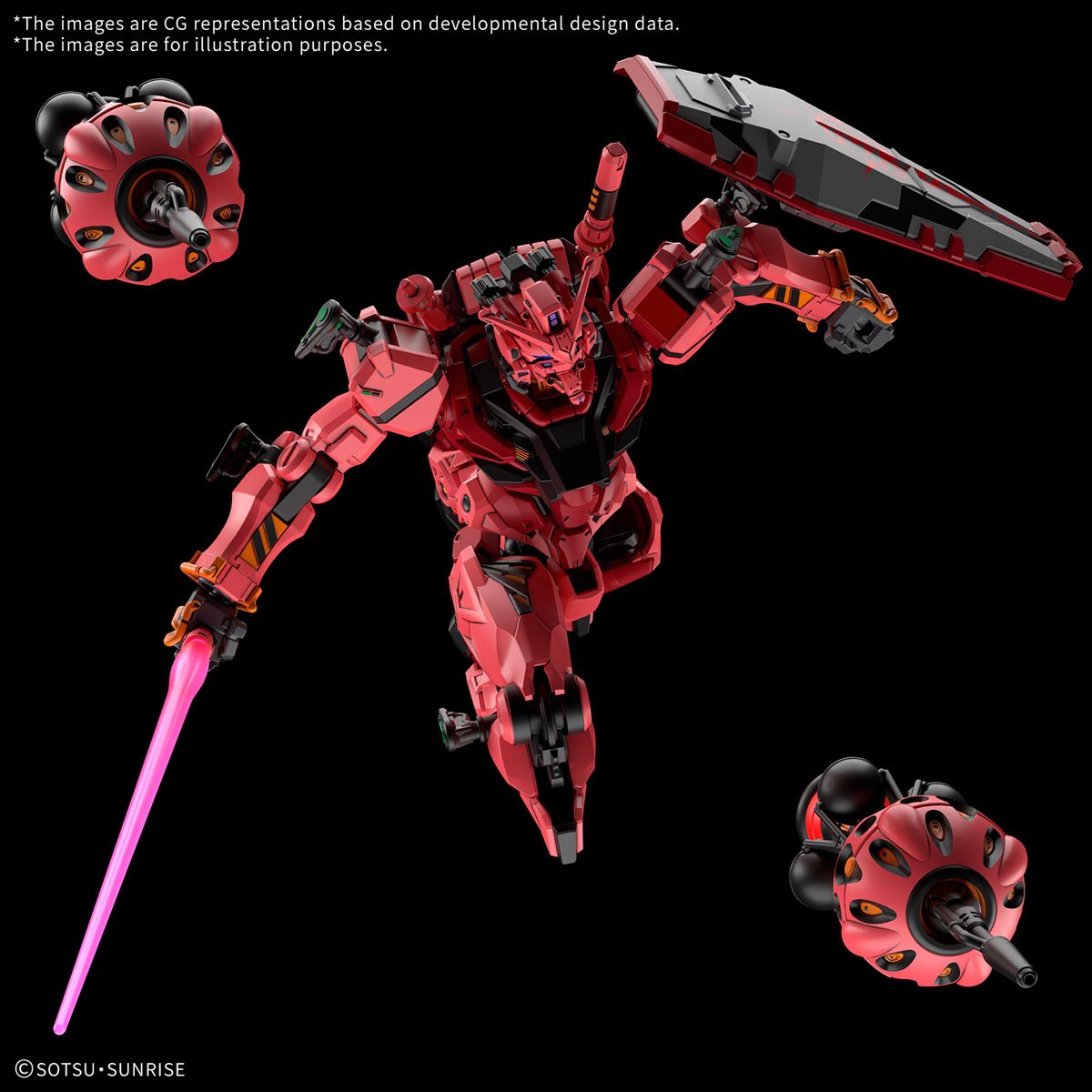 HG 1/144 GQuuuuuux GMS-a Red Gundam Model Kit Bandai